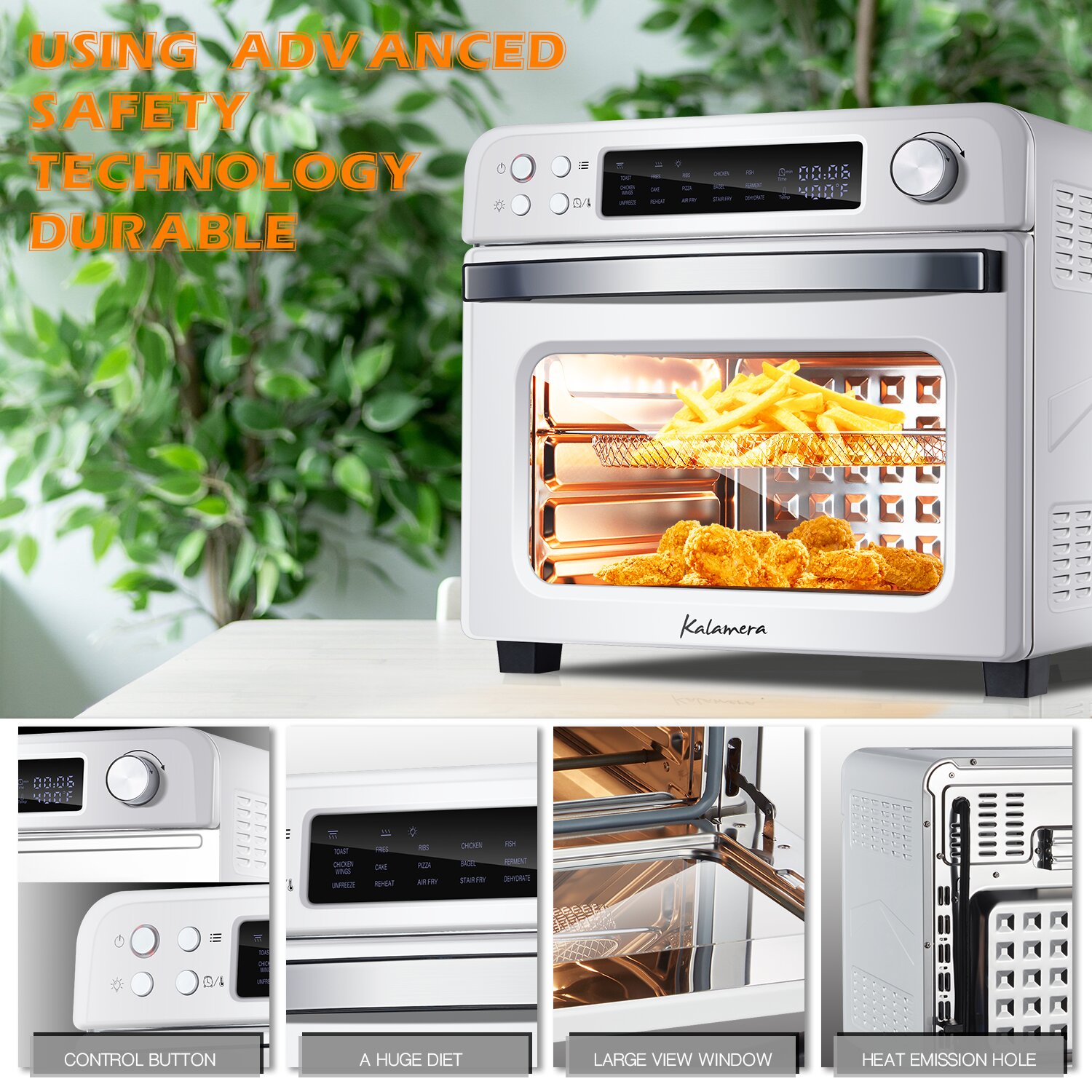 Emerald 26-Quart Dual Zone Feature Stainless Steel Air Fryer in the Air  Fryers department at