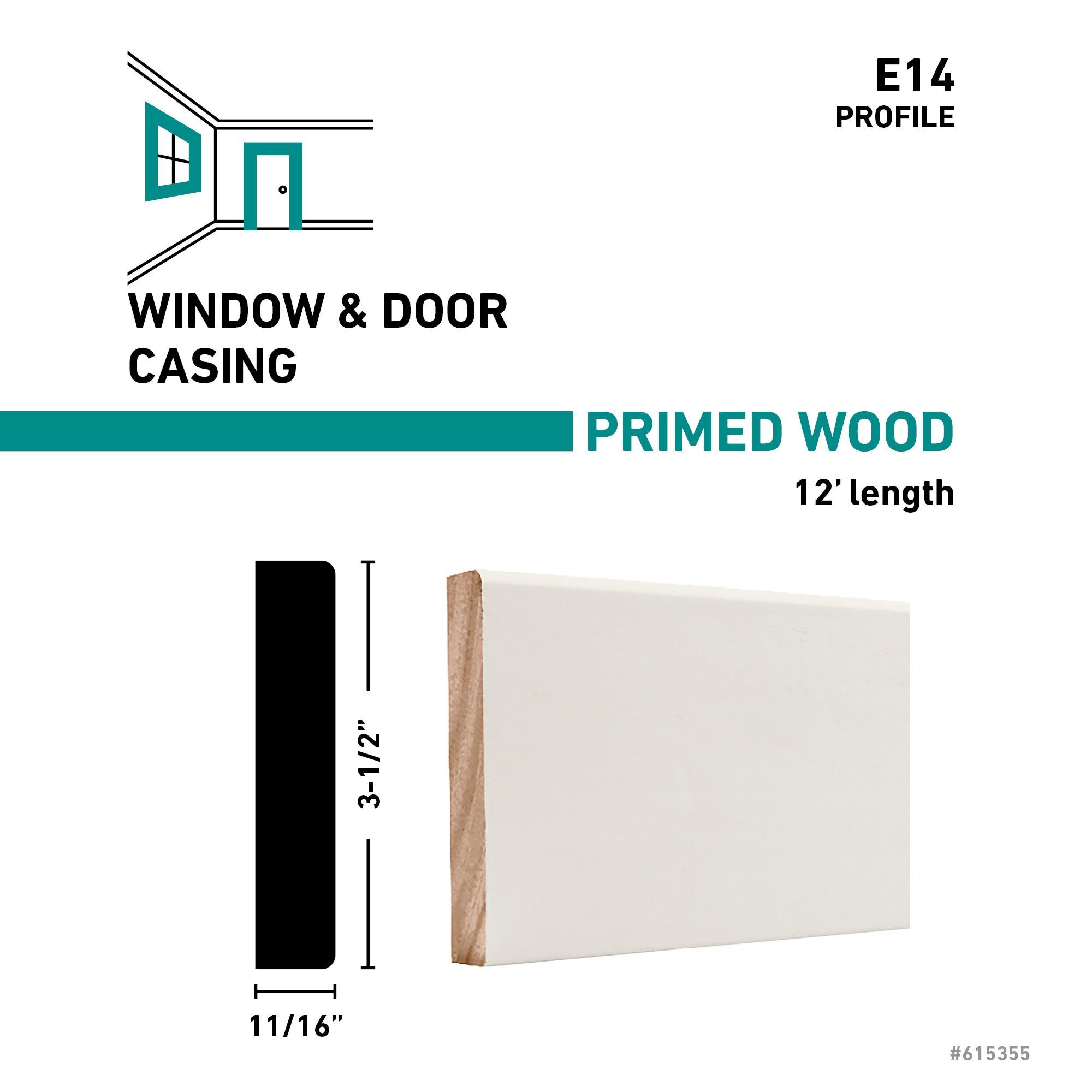 RELIABILT E 14 12 FJPMD Baseboard-Moulding - View #3
