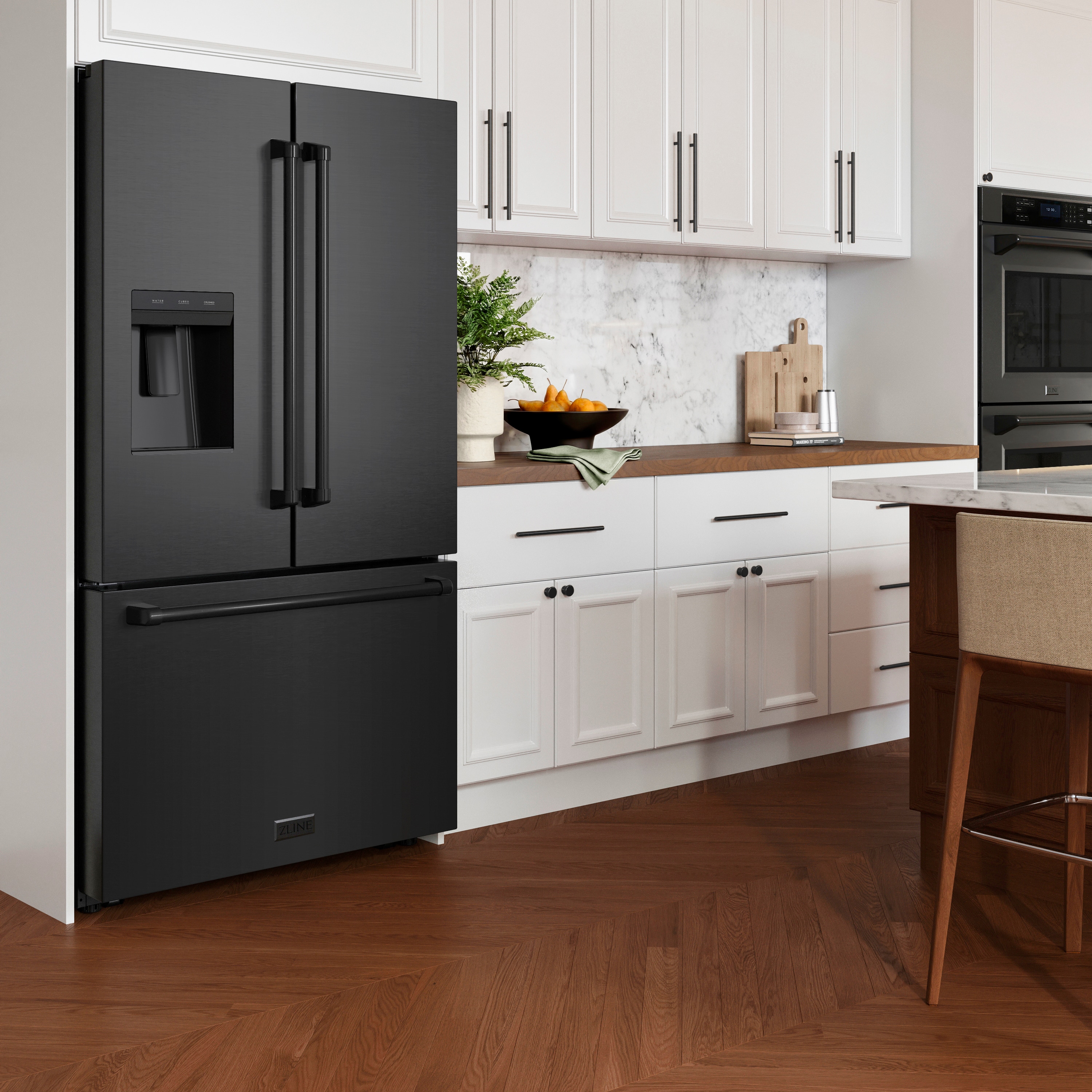 ZLINE KITCHEN & BATH RSM-W-36-BS French-Door-Refrigerators - View #7