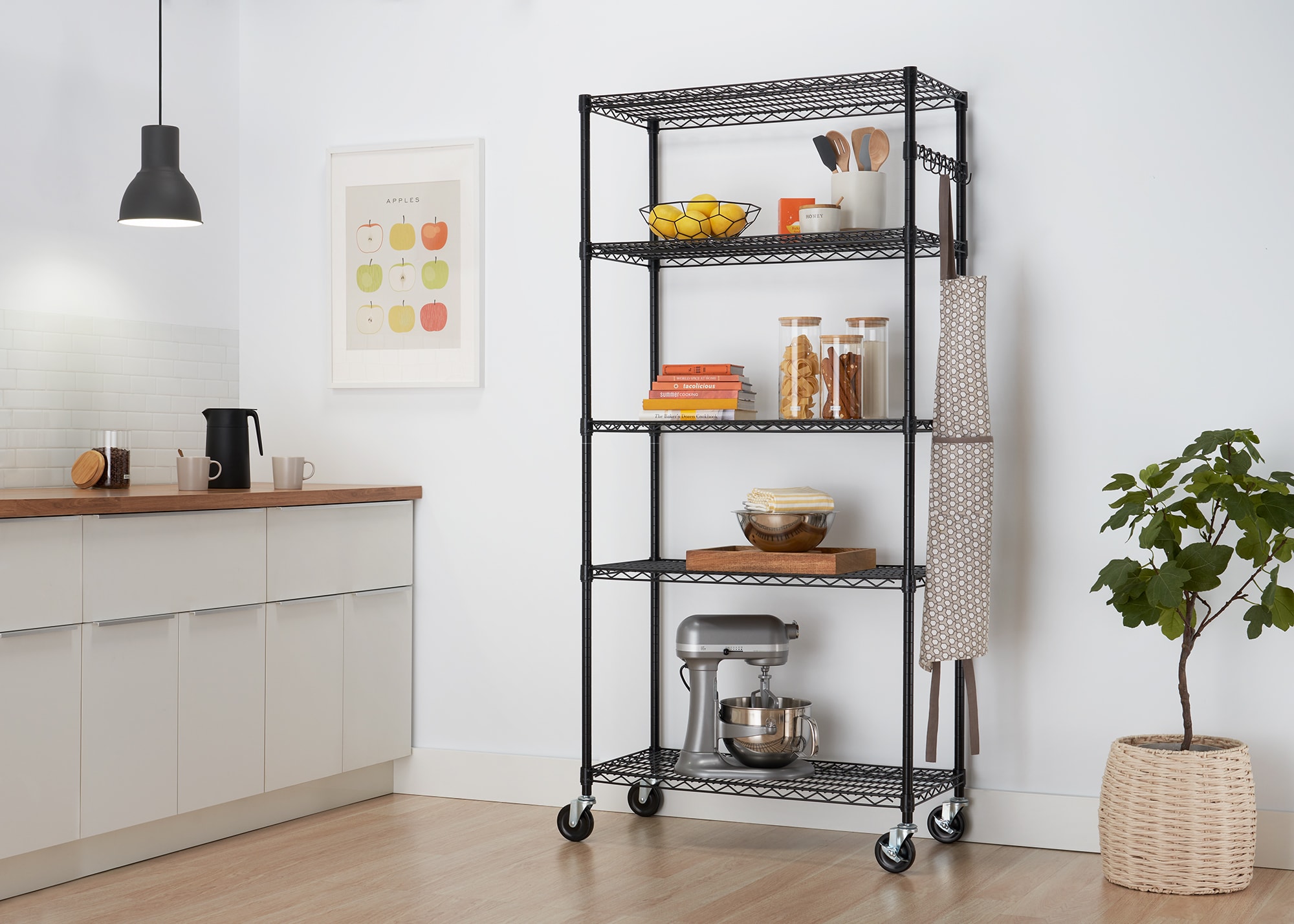 TRINITY Steel Heavy Duty 5-Tier Utility Shelving Unit (36-in W x 18-in ...