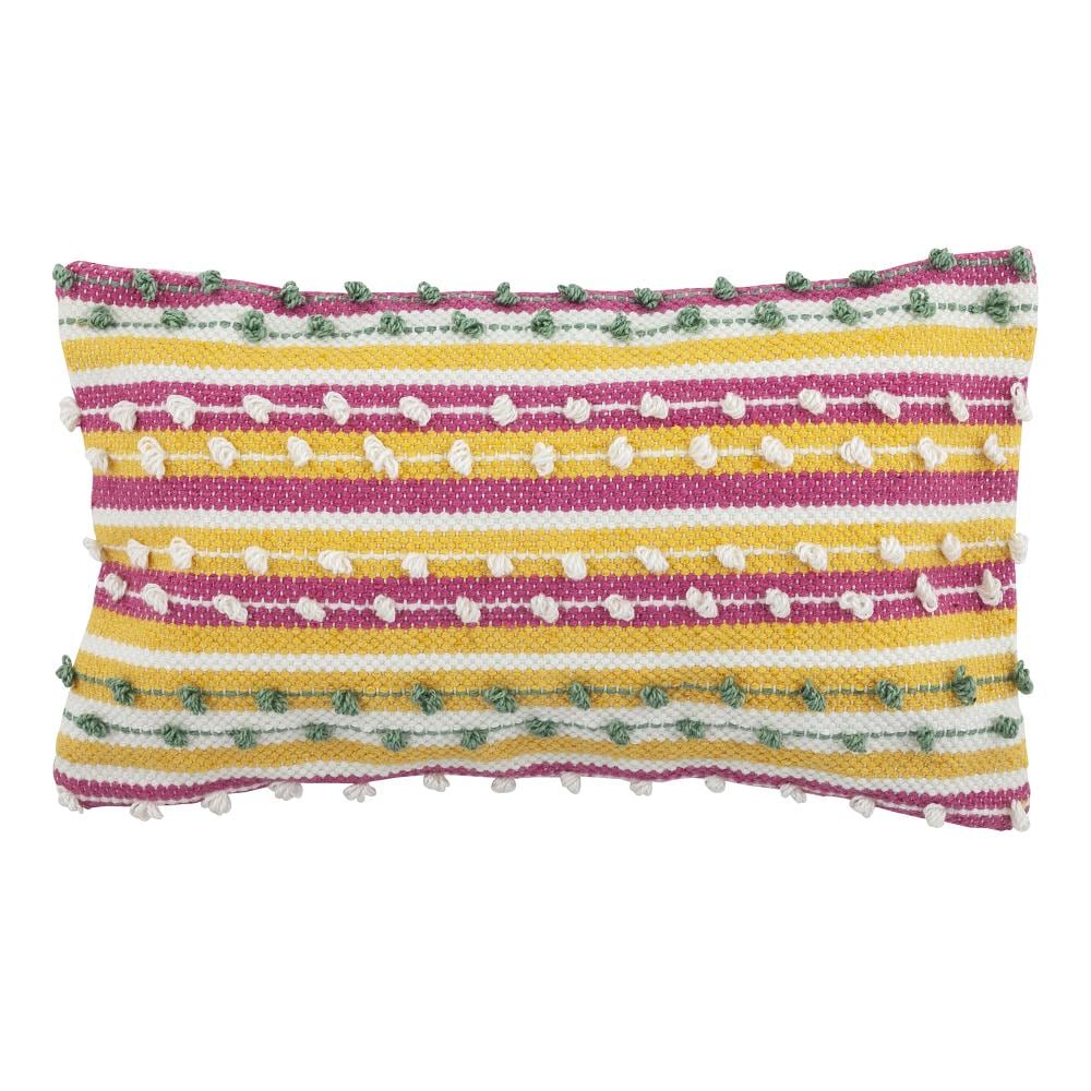 Divine Home EK-014-506 Striped Spring Rectangular Spring Lumbar Pillow