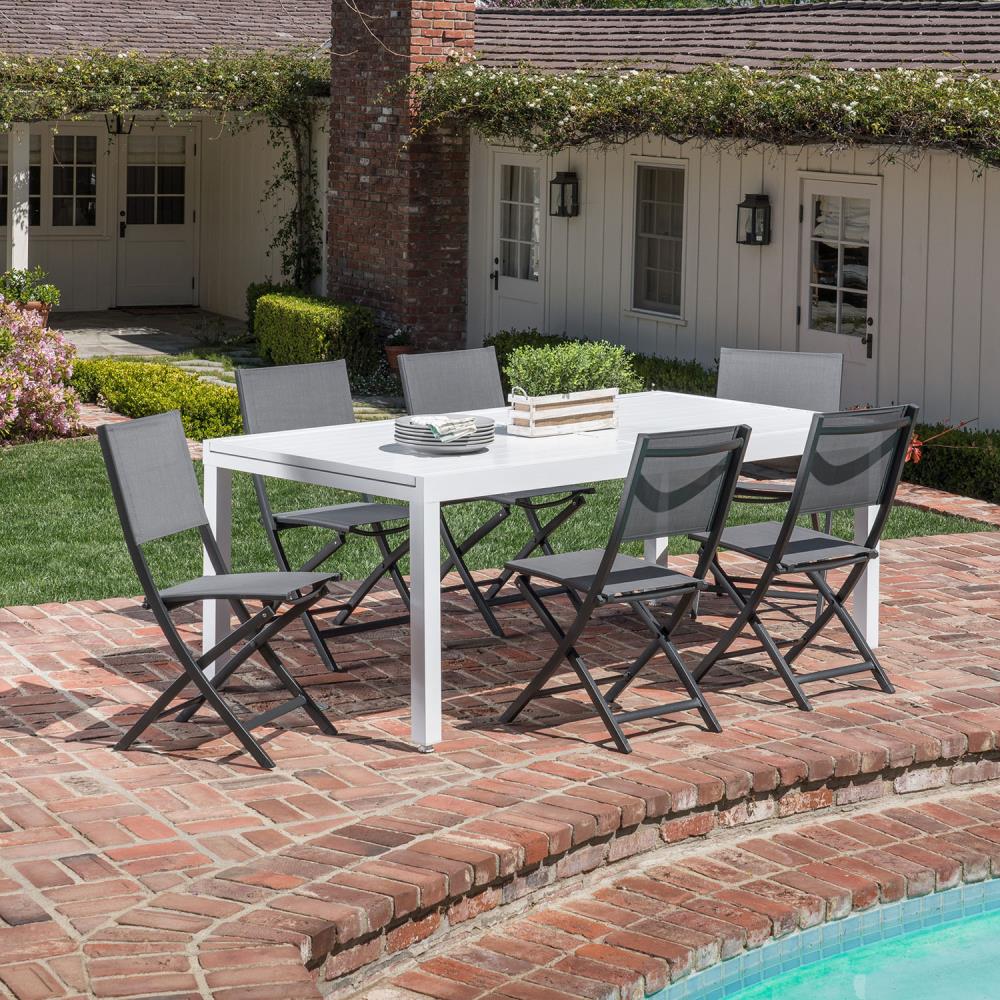 Hanover DELDN7PCFD-WG Patio-Dining-Sets - View #11