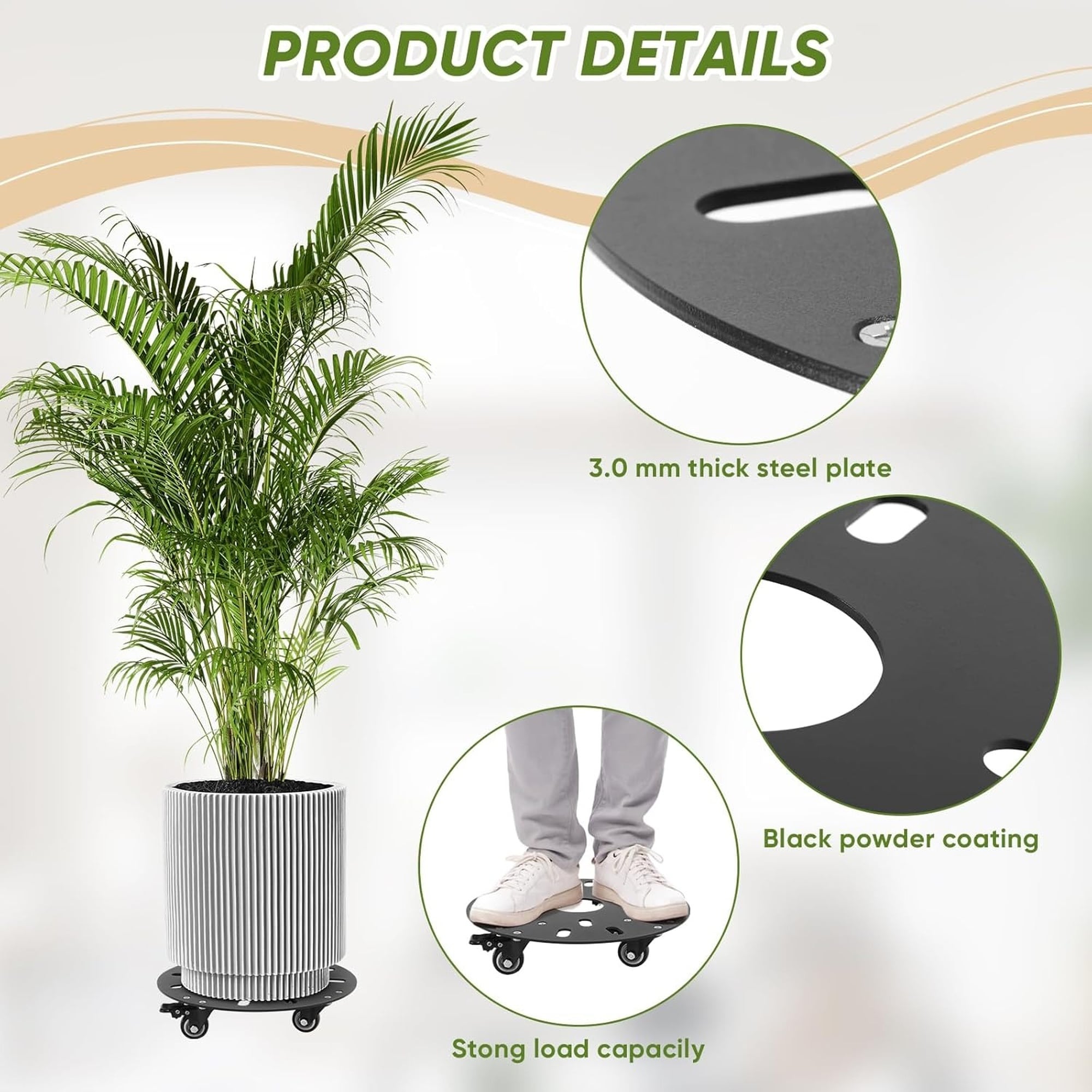 Angel Sar L2FHA529PLTCD20 Plant-Caddy-Cart - View #4