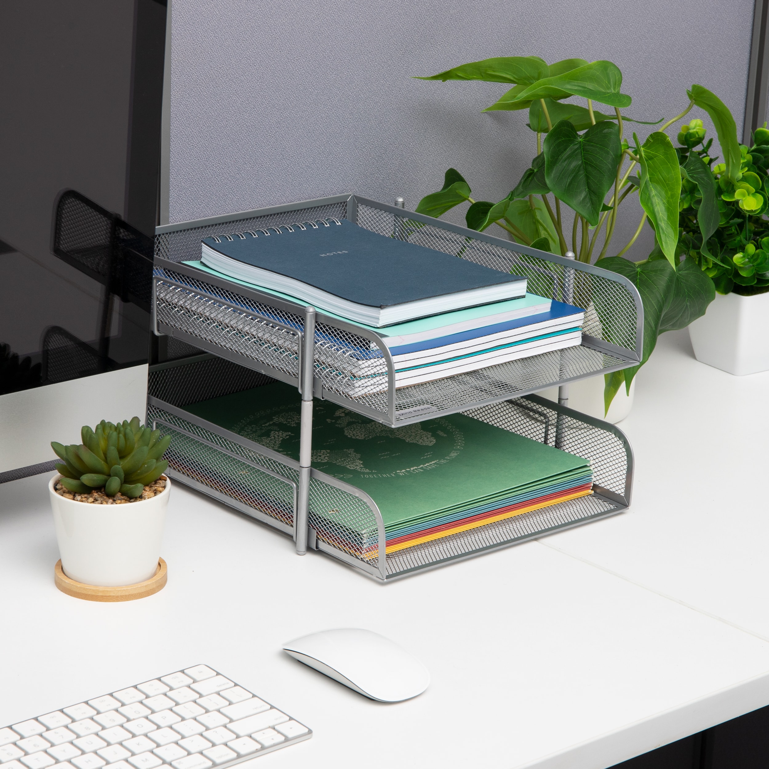 Mind Reader CSTACK2-SIL Desktop-Organizers - View #2