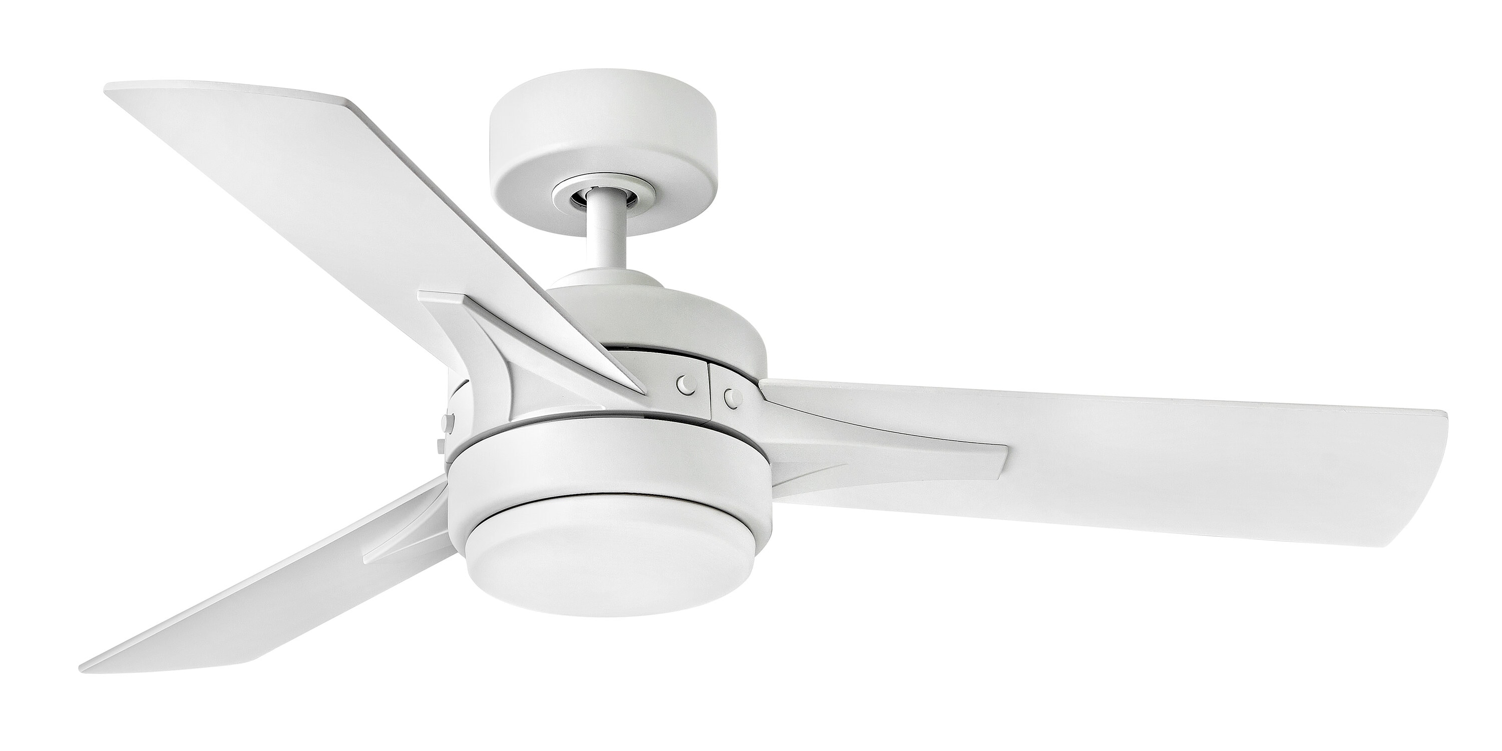 Hinkley Indy Flush 58-in Matte White Indoor Flush Mount Smart Propeller Ceiling Fan and Remote (3-Blade) 901058FMW-NDD Sansujyuku sansujyuku.com