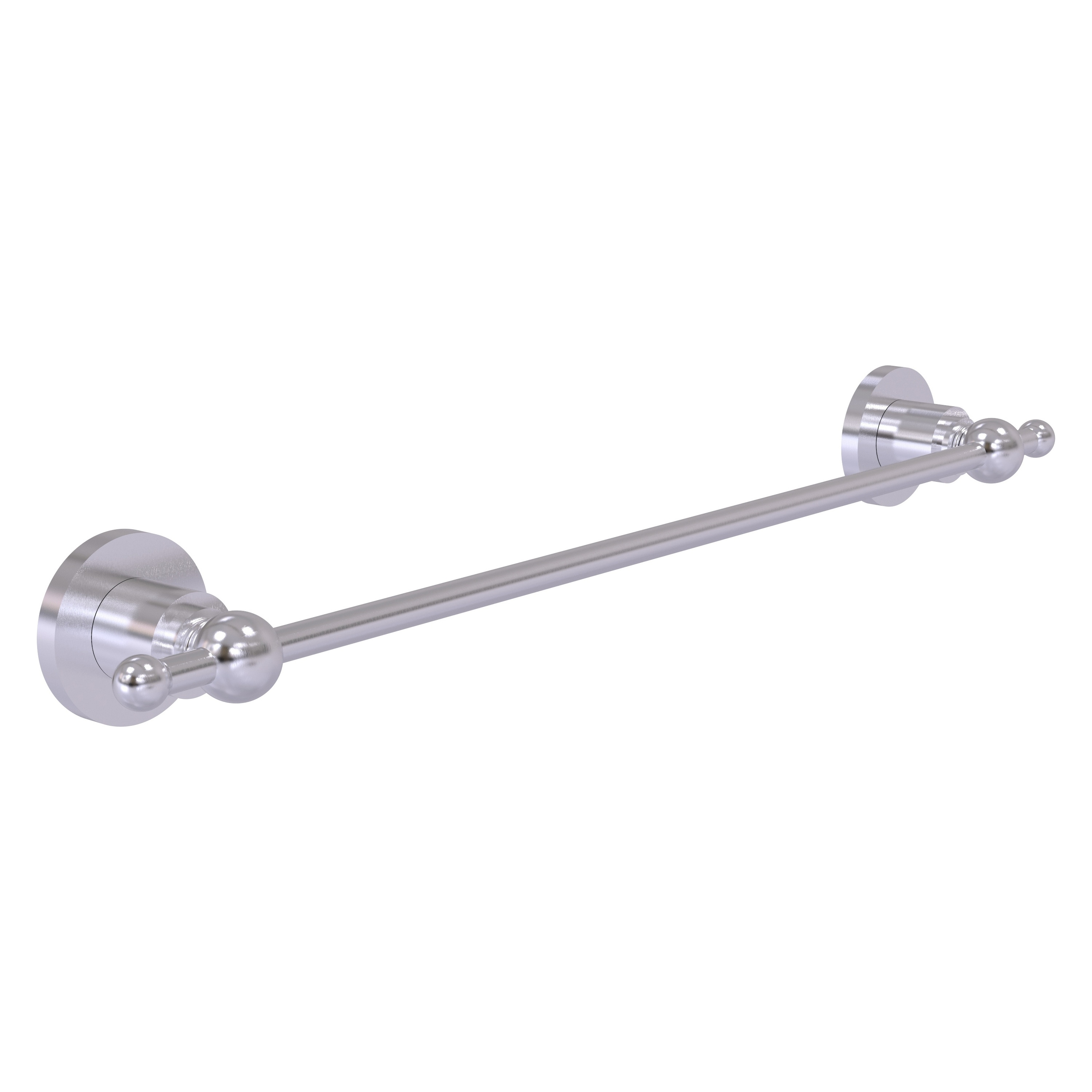 Allied Brass AP-41/18-SCH Astor Place 18-in Satin Chrome Wall mount Single Towel Bar