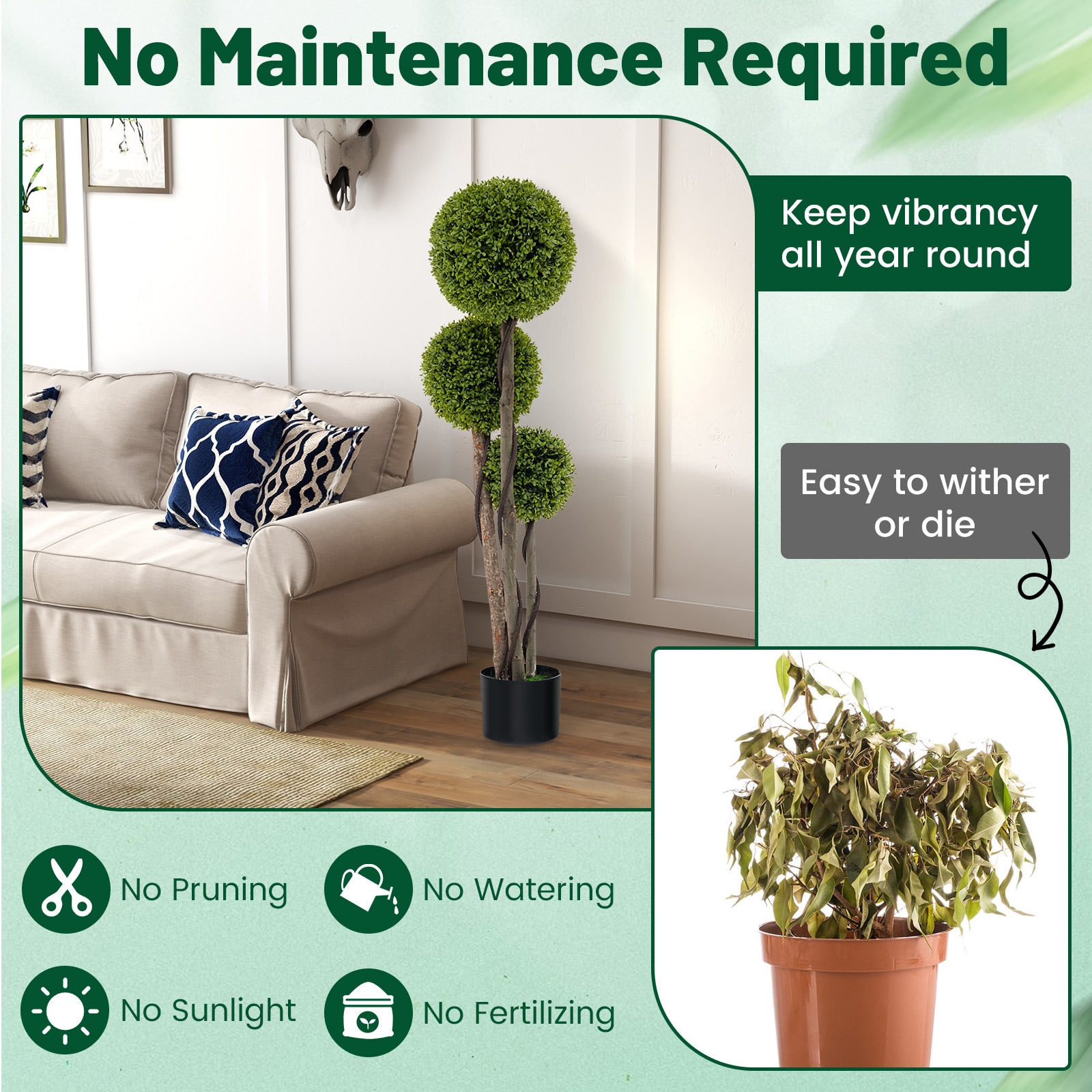 YERIVA FP233CTHZ1 Artificial-Plants-Trees - View #4