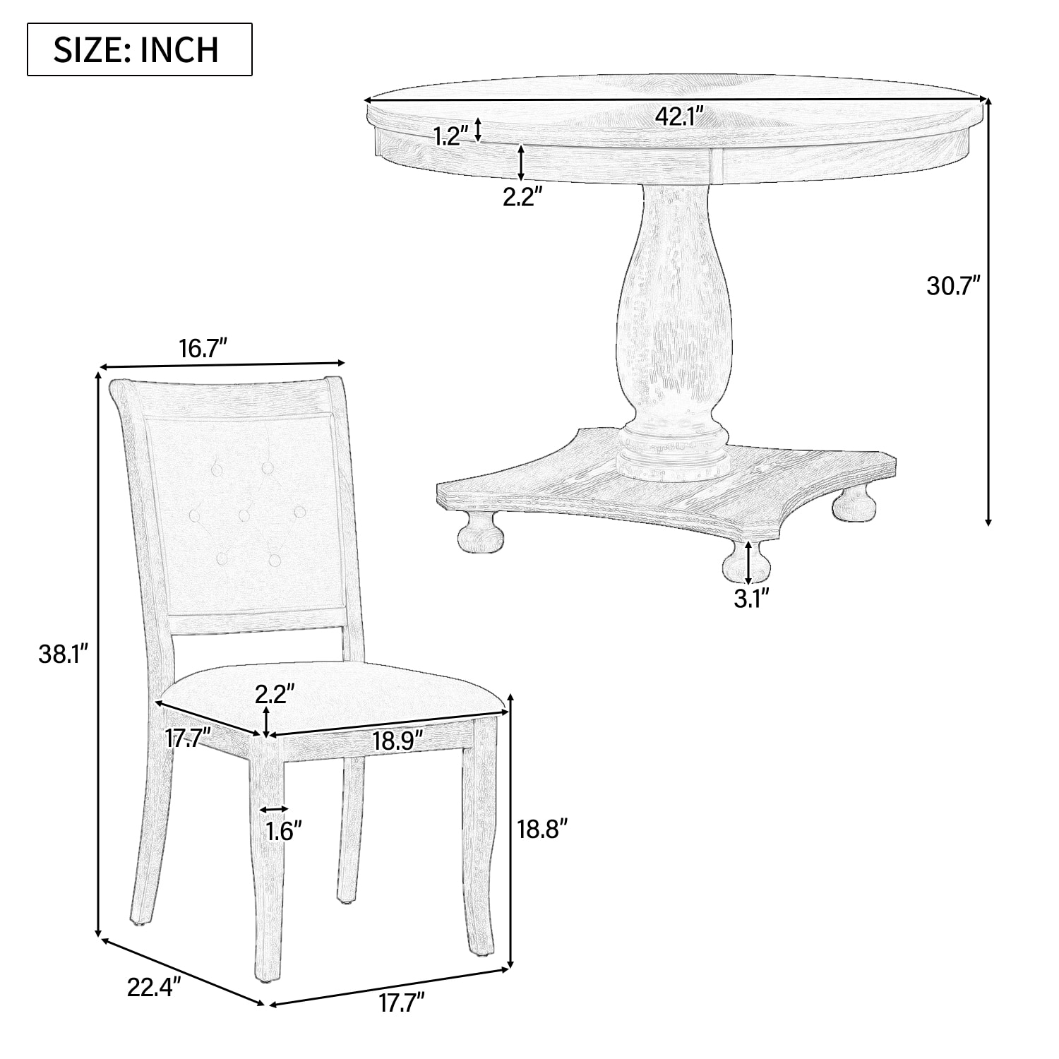 ModernLuxe ST000121AAD Dining-Sets - View #3