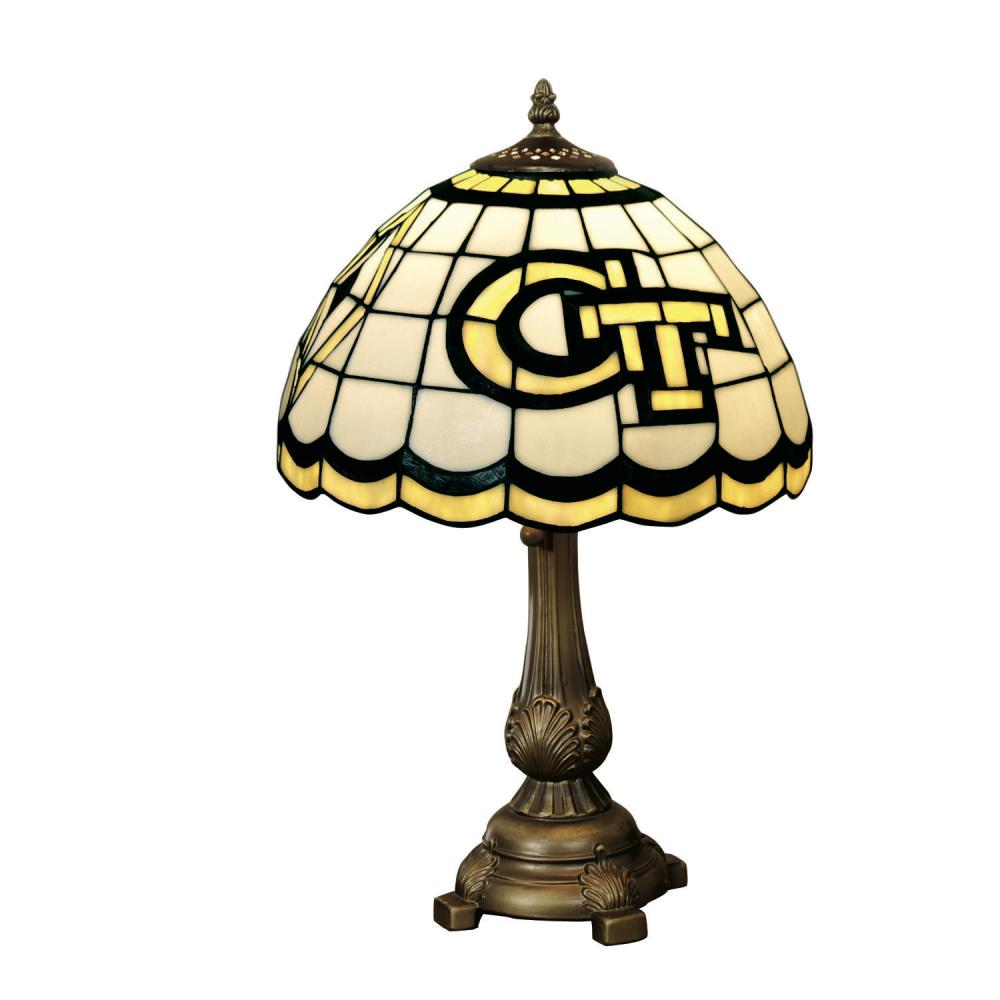 The Memory Company COL-GA-500 19.5-in Team Color Desk Lamp with Glass Shade
