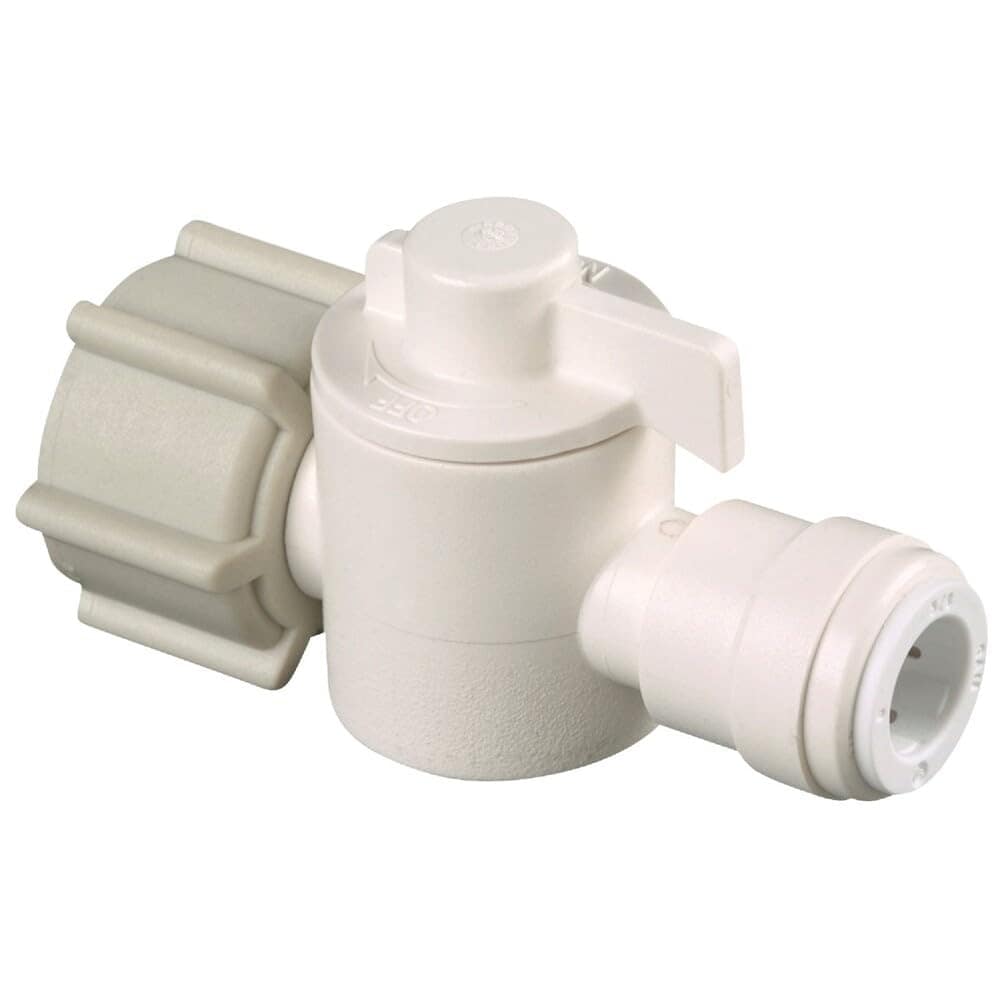 Watts  Shutoff Valve Quick-Connect Straight 1/4 X 1/2 Bagged