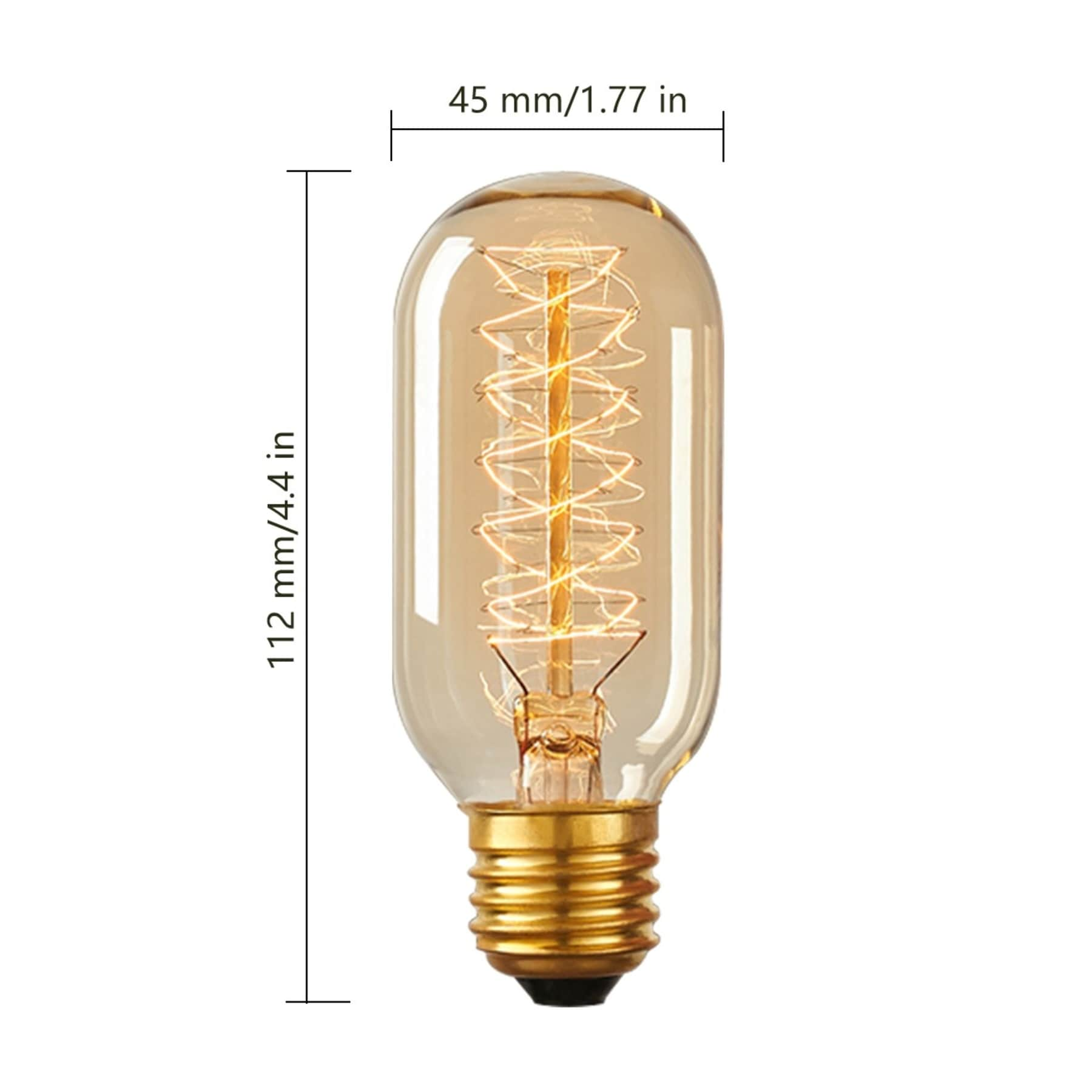 BrightLyts e27, e26 Incandescent Bulb (Warm White, Yellow Bulb, 40W) Pack  of 3