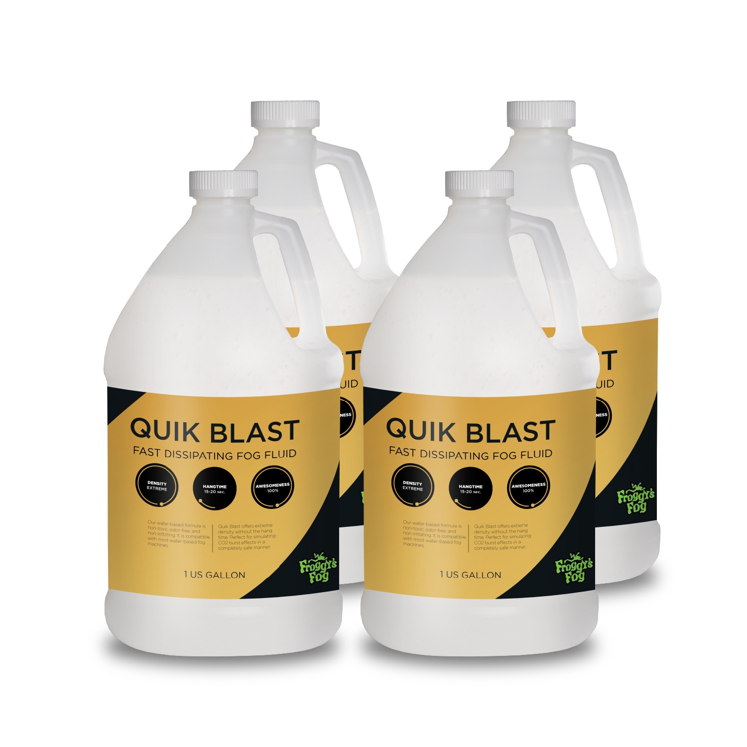 Froggy's Fog DS-QB-4 Quik Blast Fast Dissipating Fog Fluid Commercial/Residential Grade Fog solution