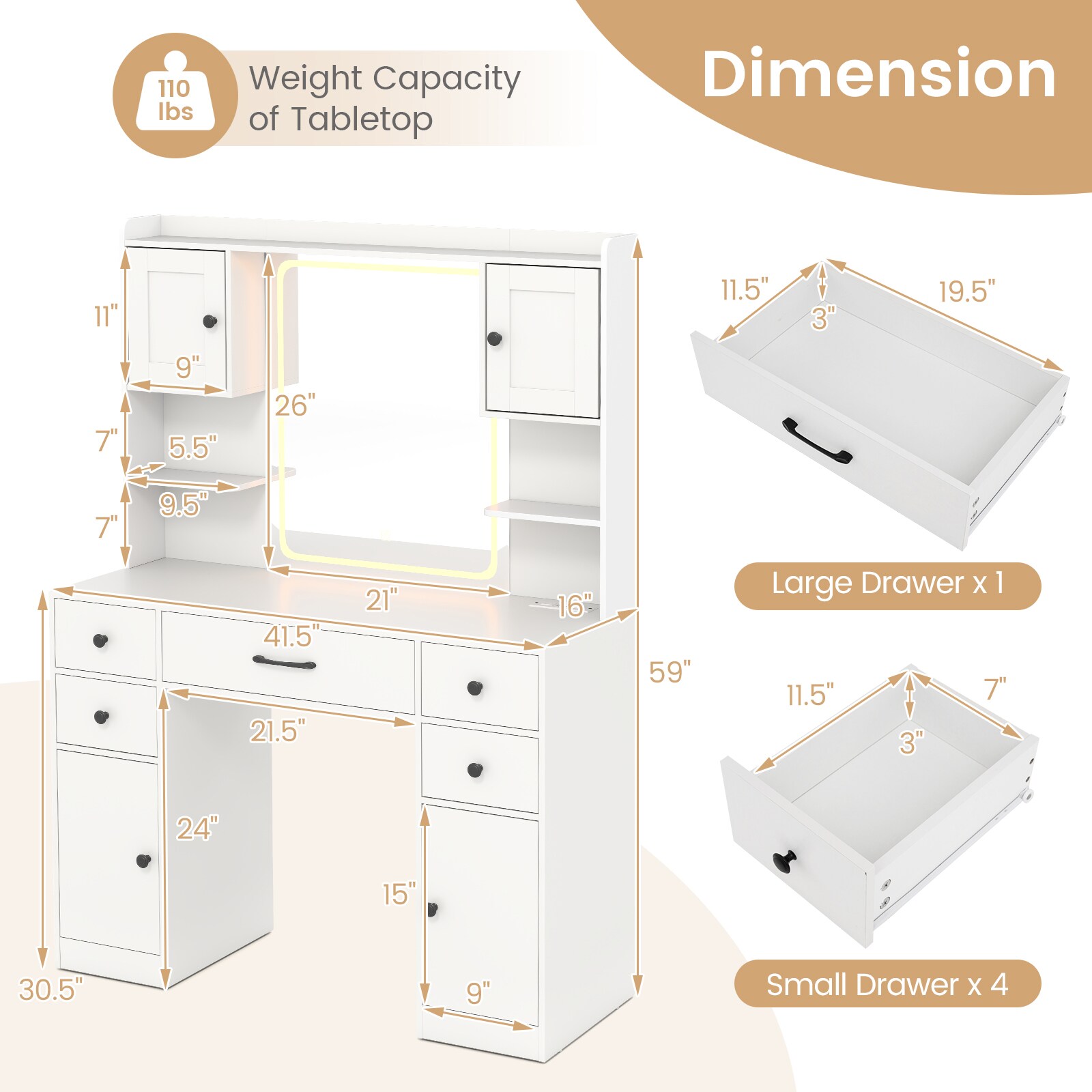 Slickblue D-CO-HW-SU92901UH Bedroom-Vanities - View #7
