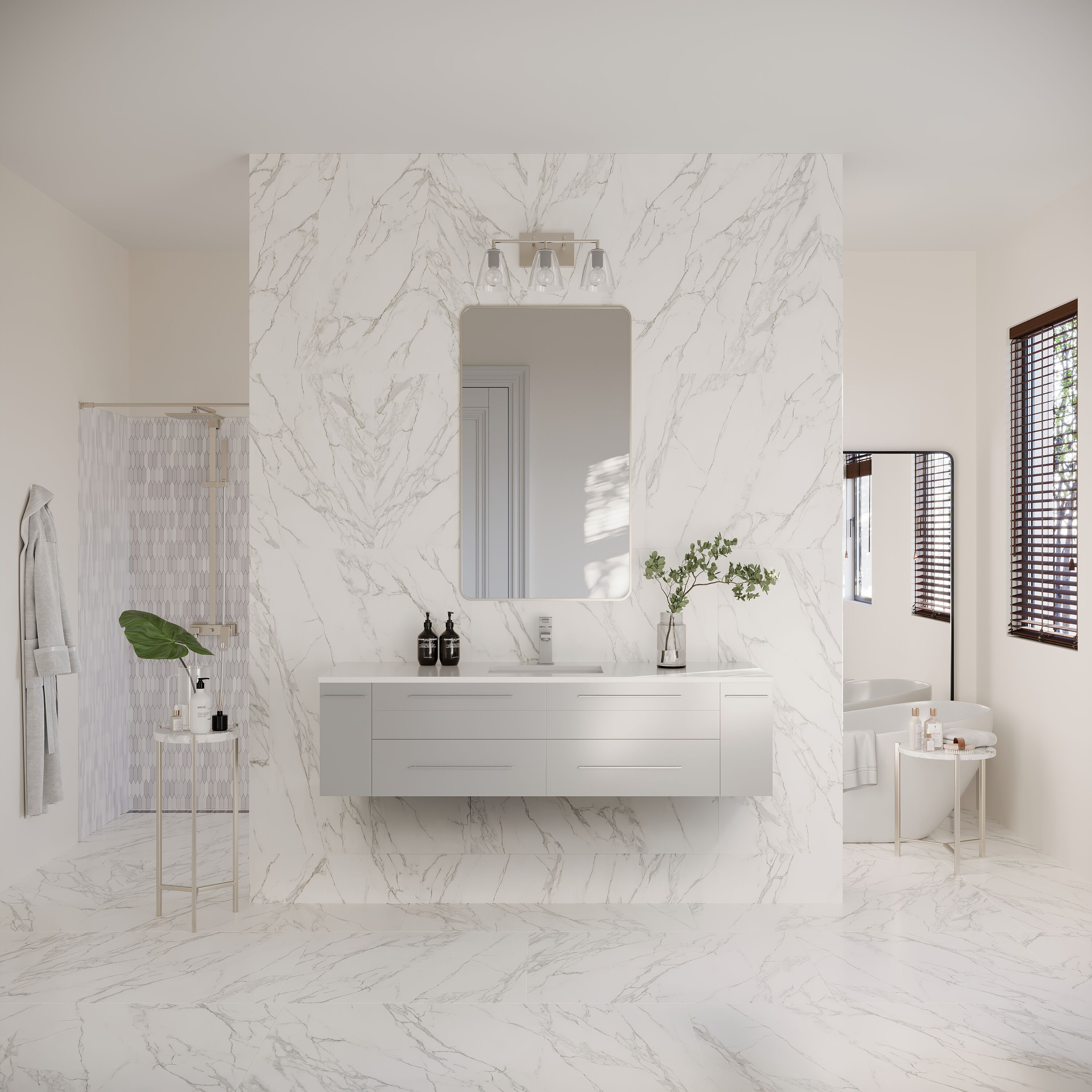 Fresca FCB6160GR-UNS-CWH-U Bath-Vanity-Combo - View #5