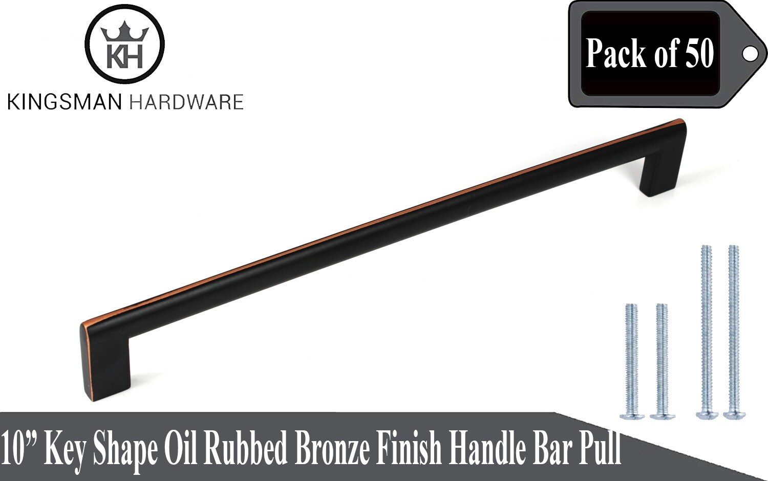 Kingsman Hardware 861-10-50ORB Cabinet-Pulls - View #2