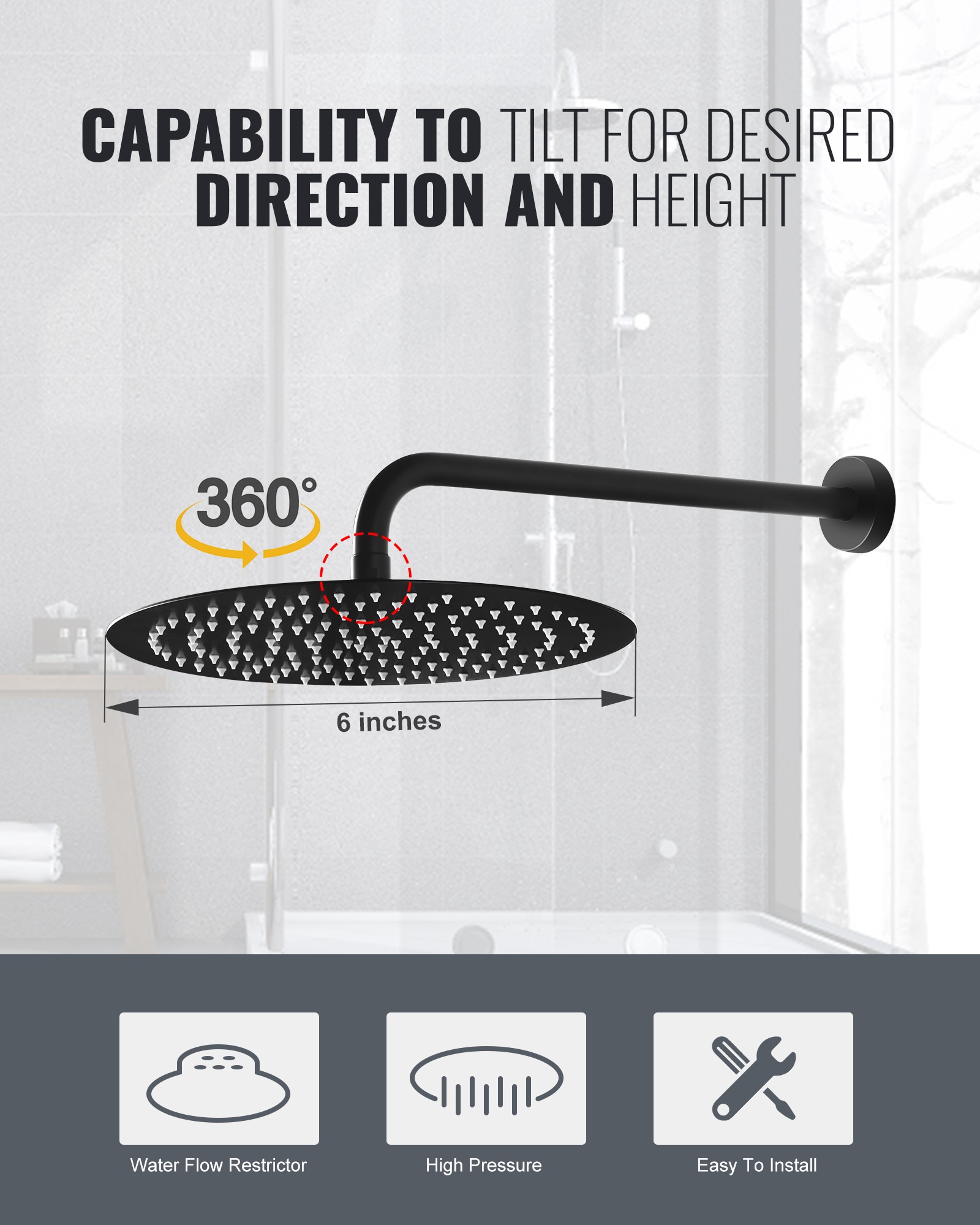 WOWOW 3091800D-12 Showerhead-Bar-Panels - View #2