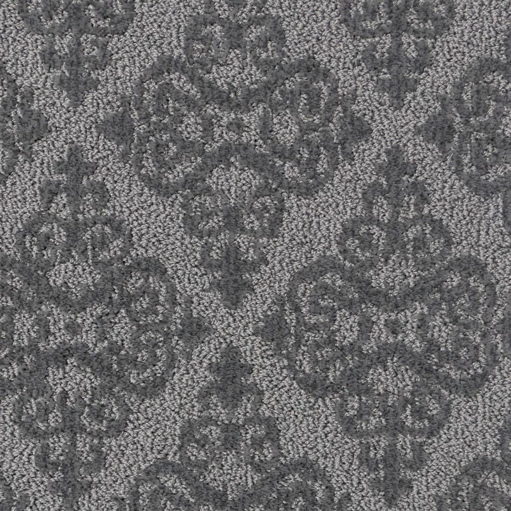 STAINMASTER LU750-9513H (Sample) Breathtaking Spanish Sky Gray 35-oz sq yard Solution-dyed polyester Pattern Indoor Carpet