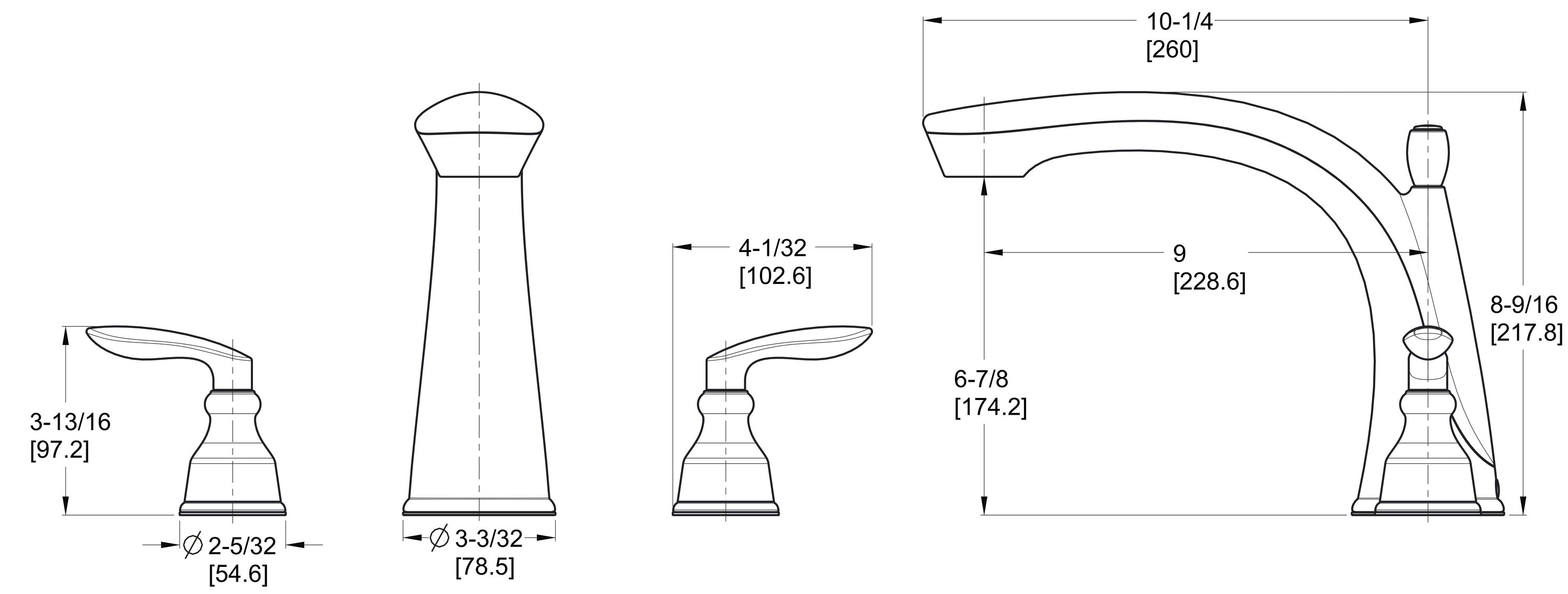 Pfister RT6-5CB1K Roman-Tub-Faucets - View #3