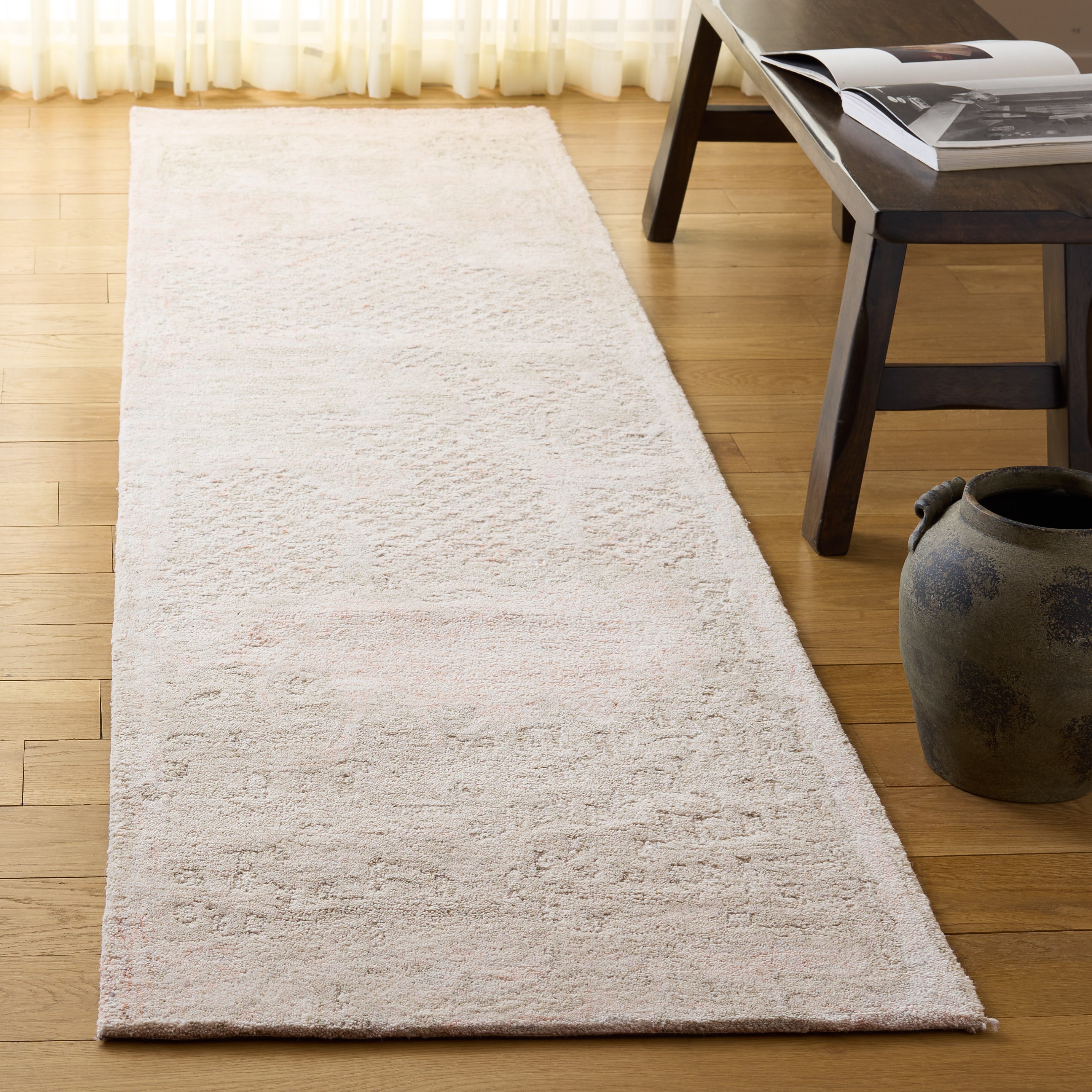  Harvest 101 Rust/Beige Contemporary 2ft-3in x 9ft Runner Rug