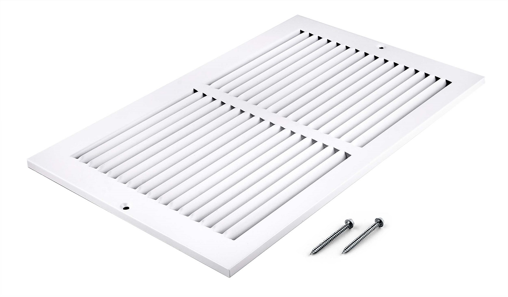 Accord Ventilation 12-in x 6-in Steel White Baseboard Grille (Outside ...