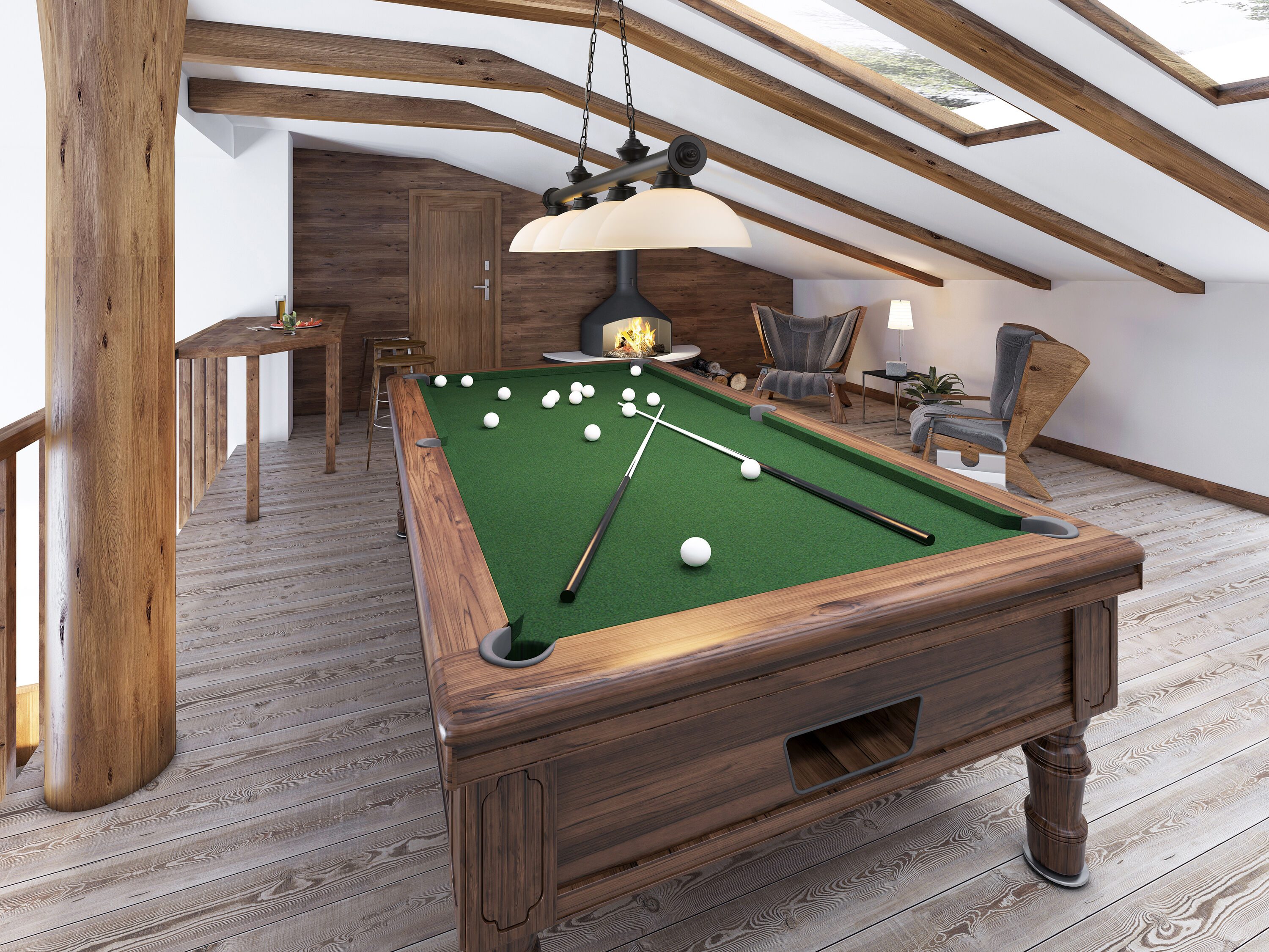 Z-Lite 2306-4MB-DMO14 Pool-Table-Lighting - View #7