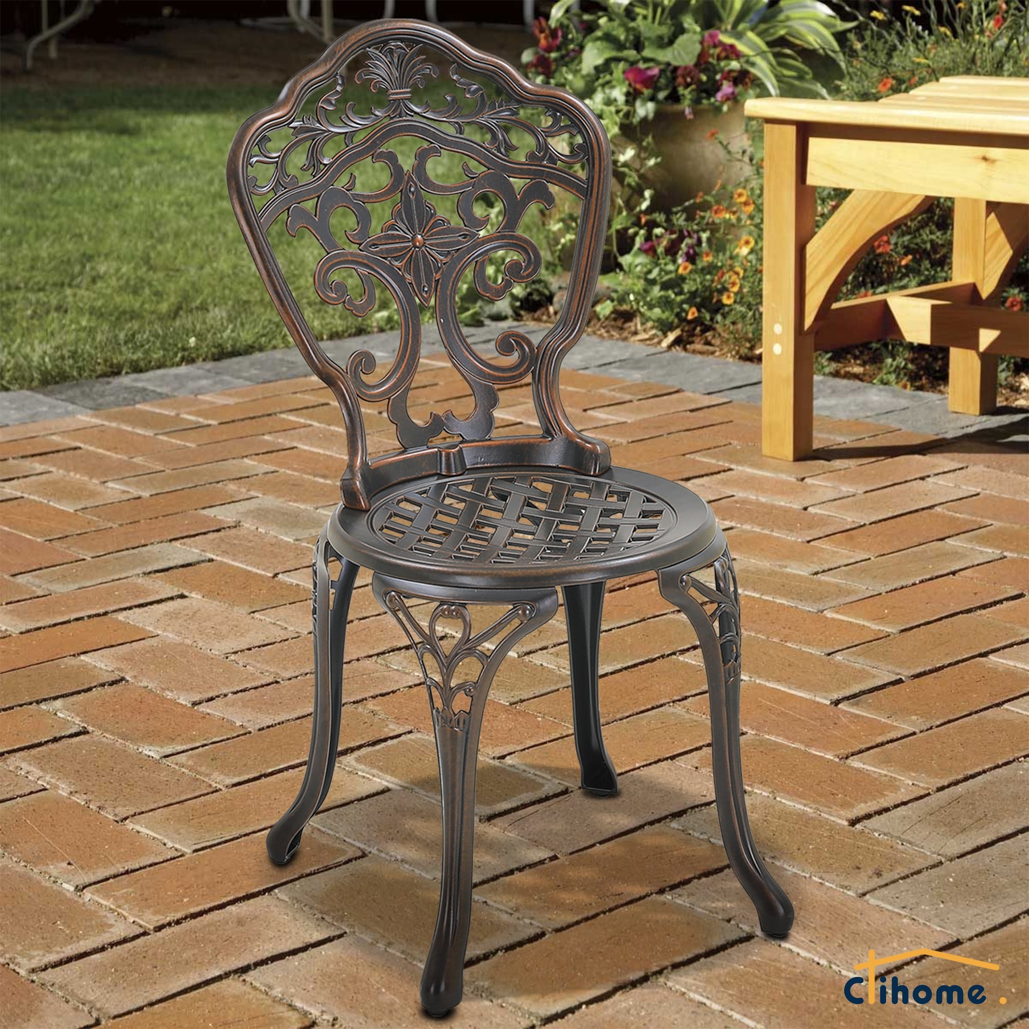 Clihome CL6026C-BR Patio-Chairs - View #3