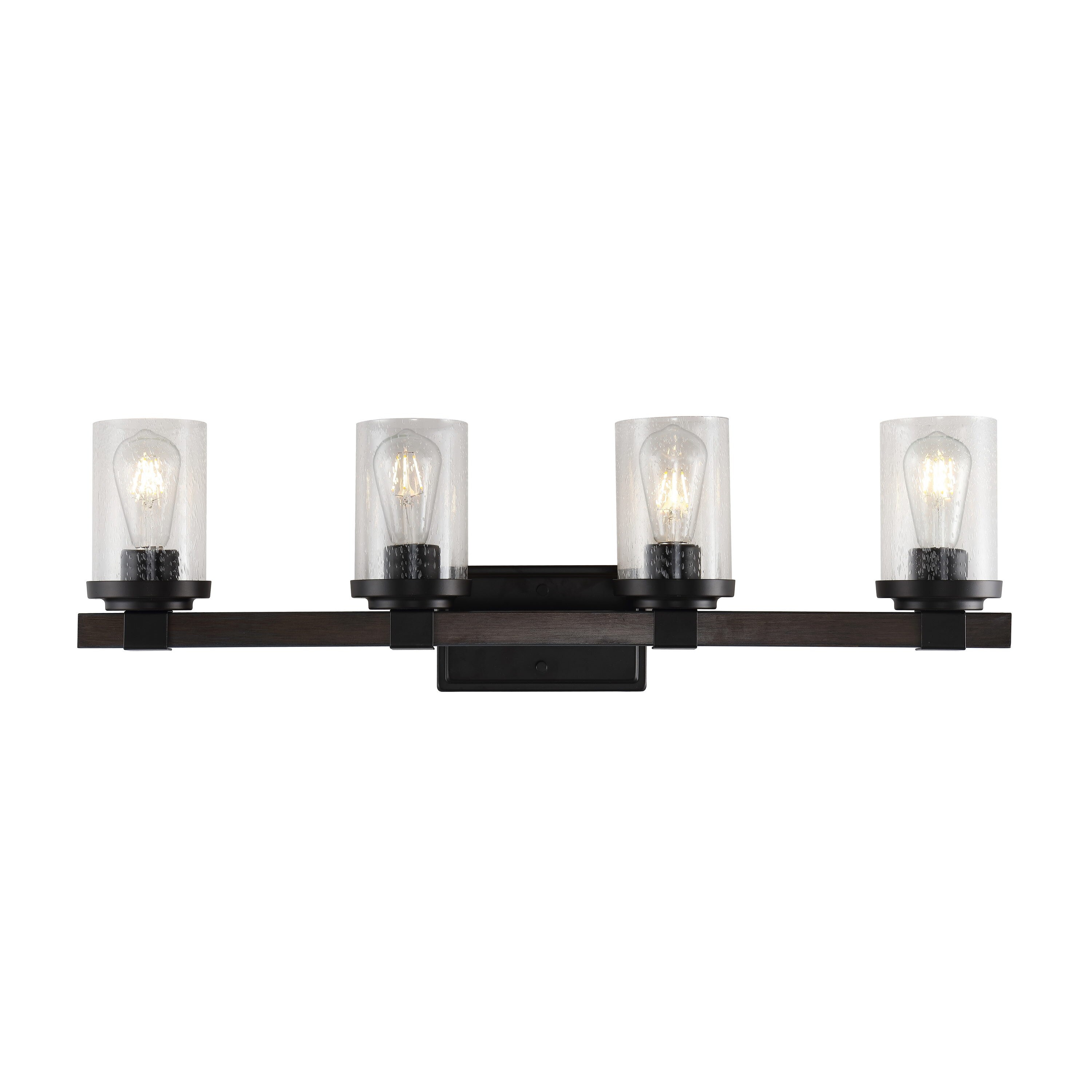 JONATHAN Y Bungalow Rustic French country/cottage 32-in 4-Light Oil ...