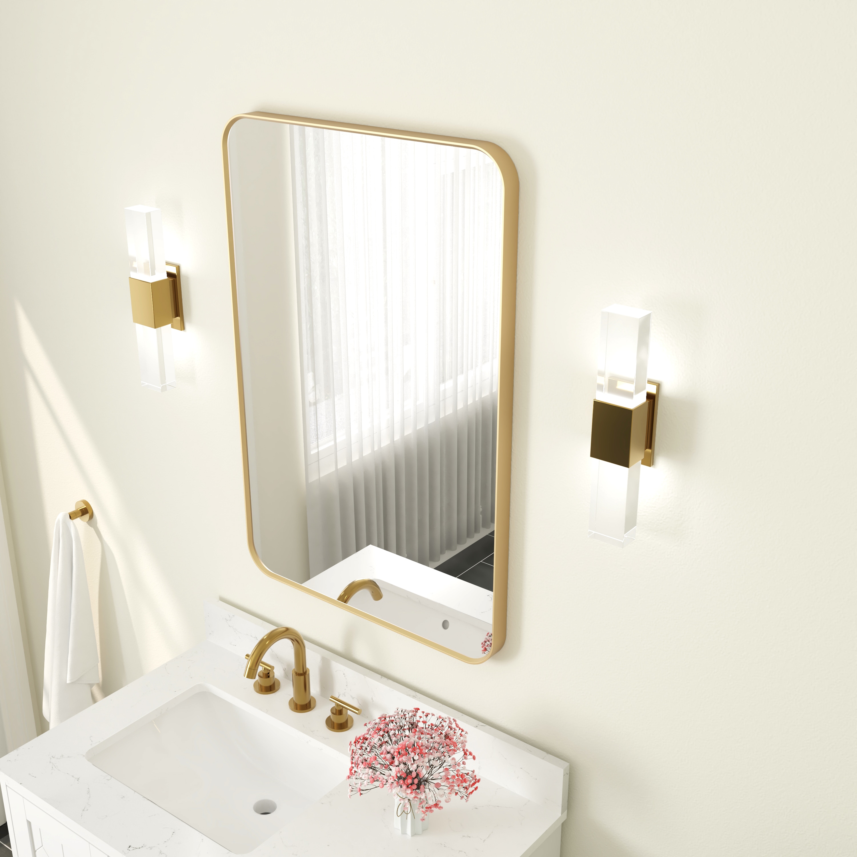 WELLFOR F1MR2436BG Framed-Bath-Mirrors - View #12