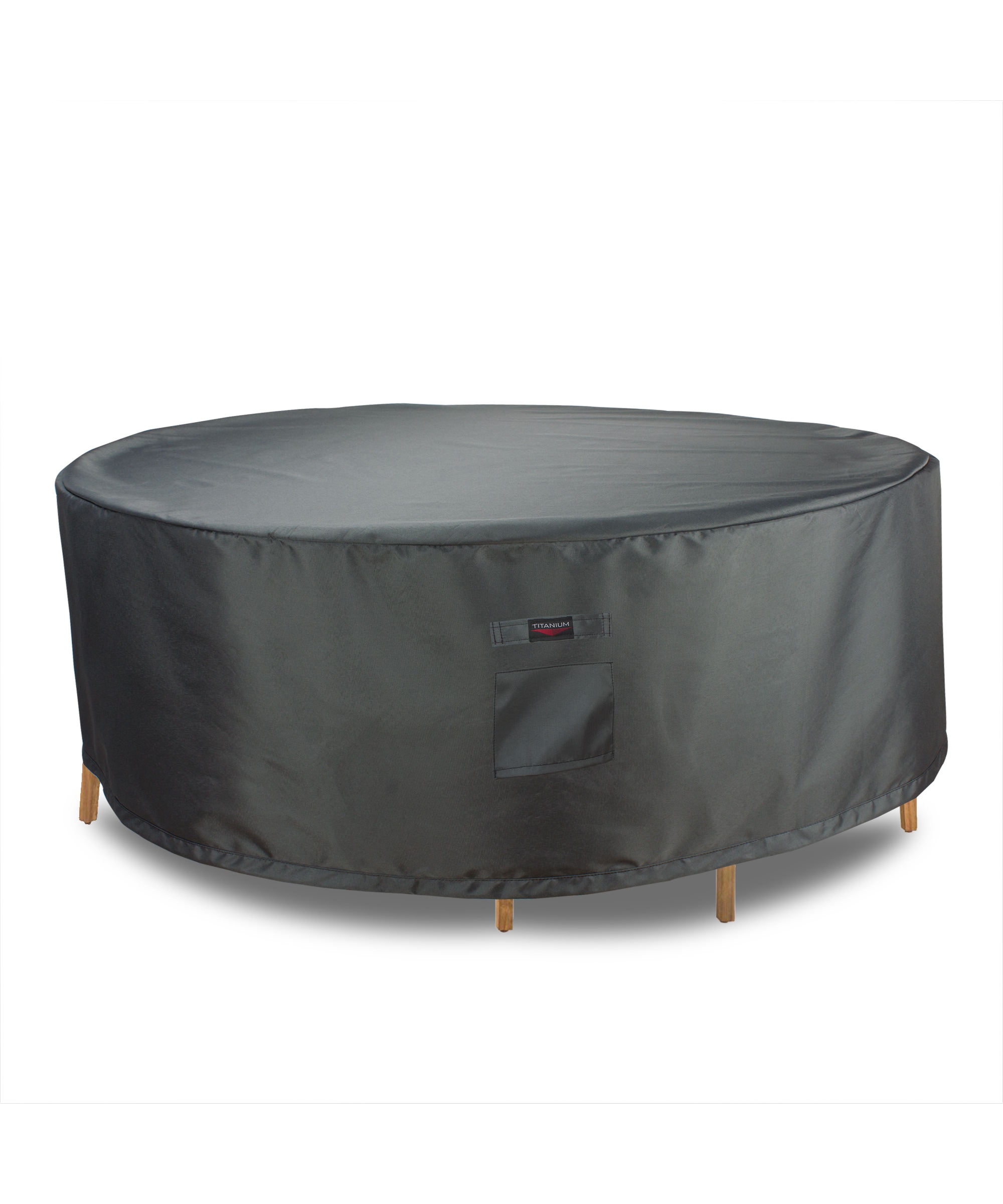 Astella COV-TTR80 Titanium shield cover Gray Premium Polyester Dining Set Patio Furniture Cover