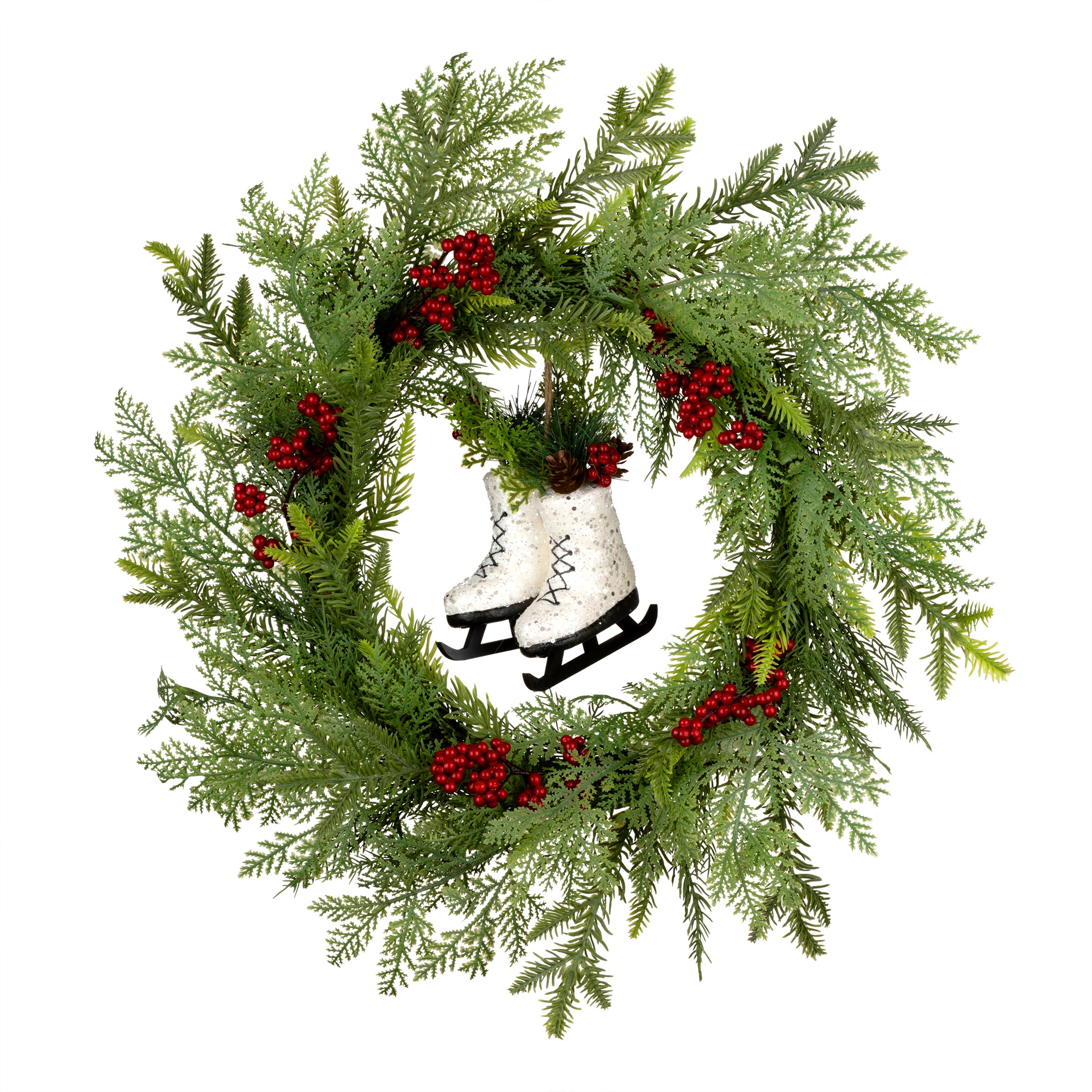 National Tree Company HH75-CZ290699-22W 22-in Indoor/Outdoor Green Artificial Christmas Wreath