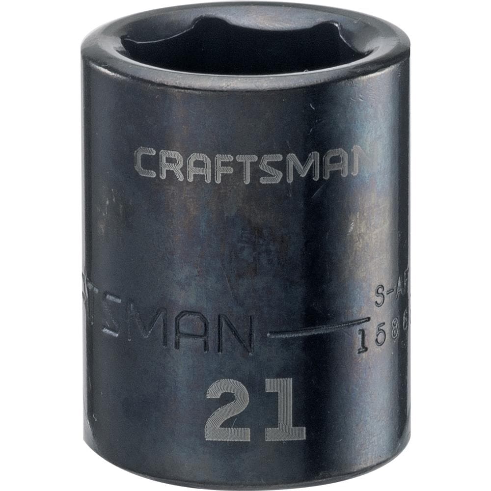 CRAFTSMAN Metric 1/2-in Drive 21mm 6-point Impact Socket in the Impact ...