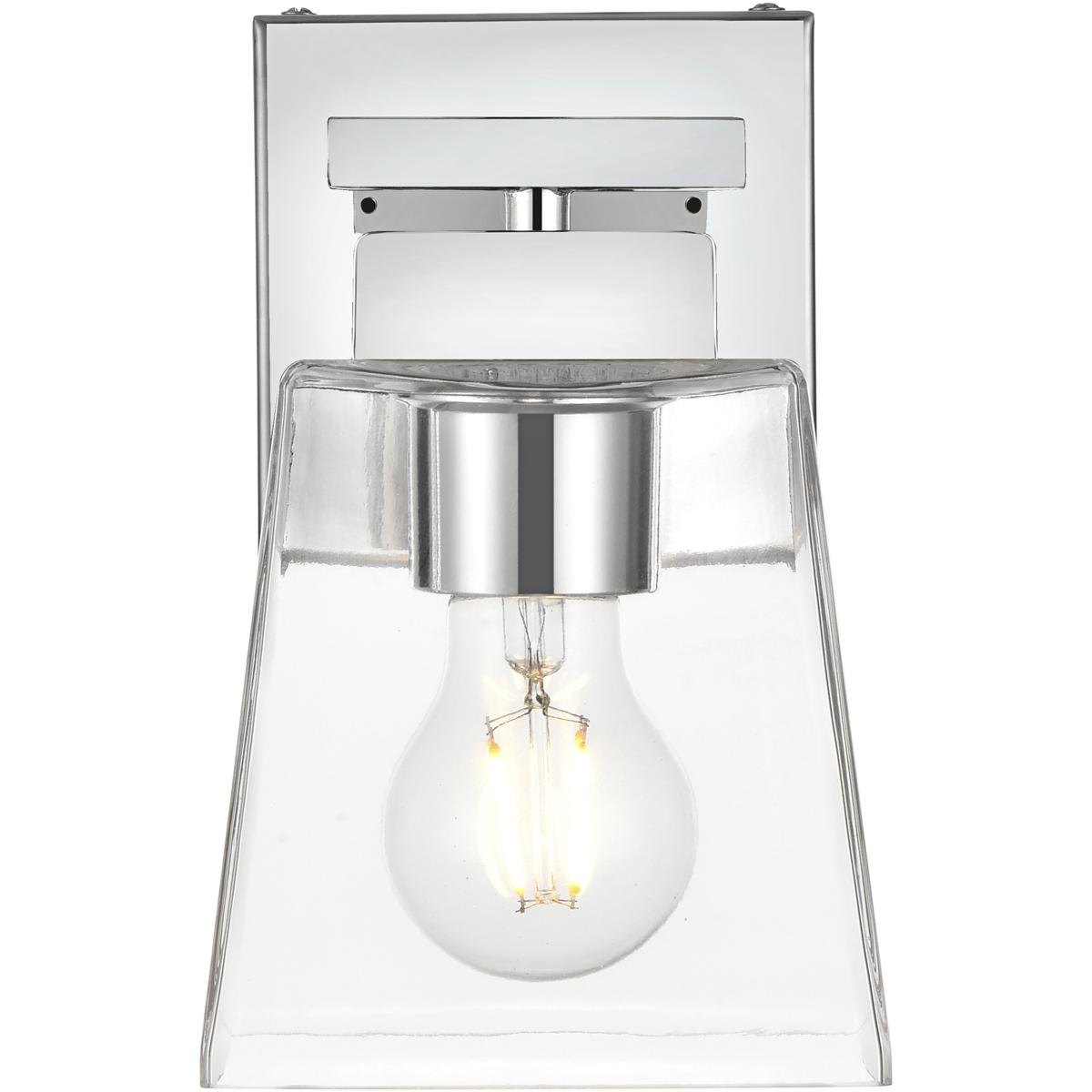Elegant Lighting 2571440 Living District LD7312W5CH Merrick 1 Light 5 inch Chrome Bath Sconce Wall Light