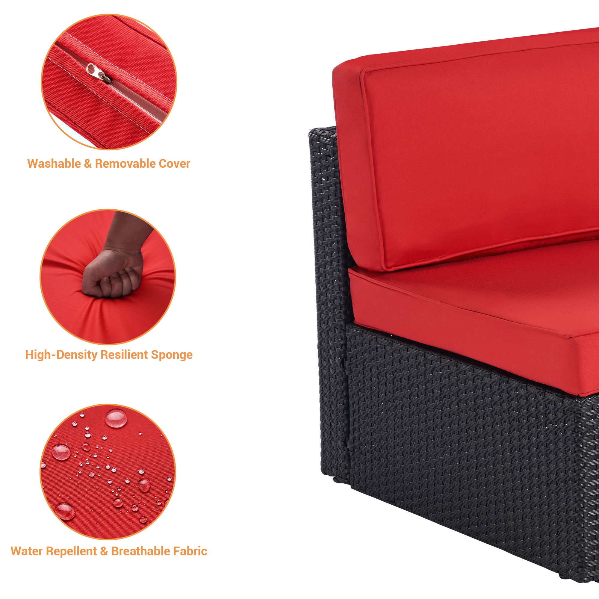 SANSTAR L-WS203RDV1 Patio-Conversation-Sets - View #4
