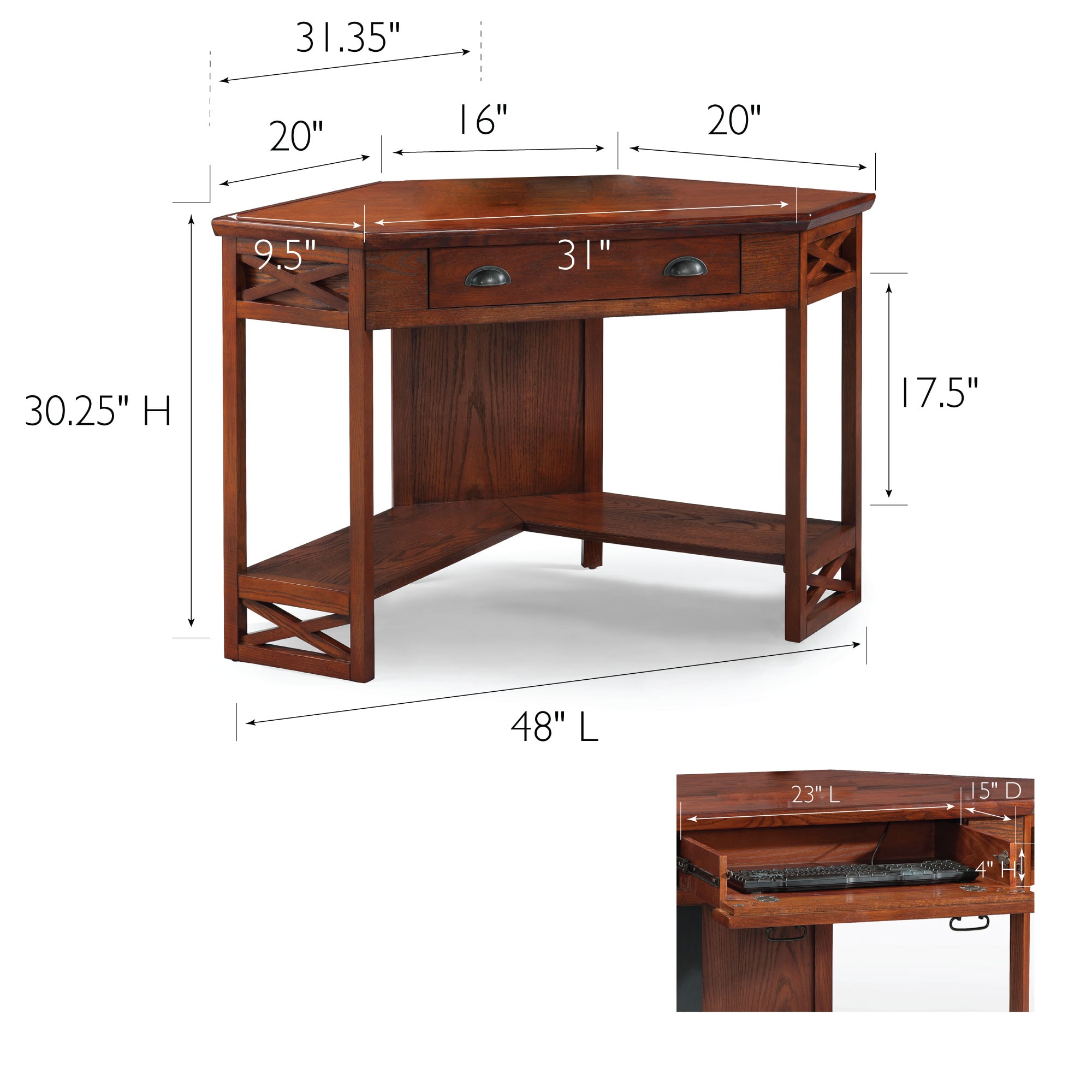 Leick Home 82431 desks - View #3