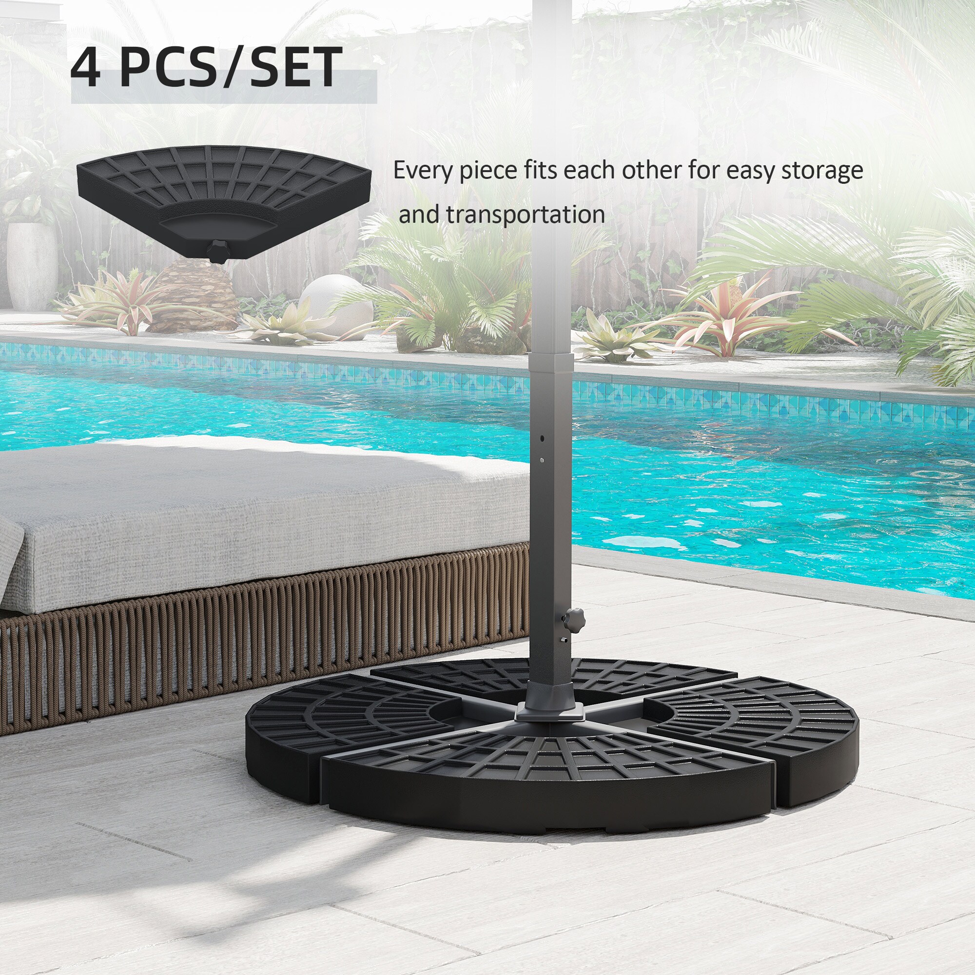 Kahomvis AOS-QP109-202 Umbrella-Bases - View #4