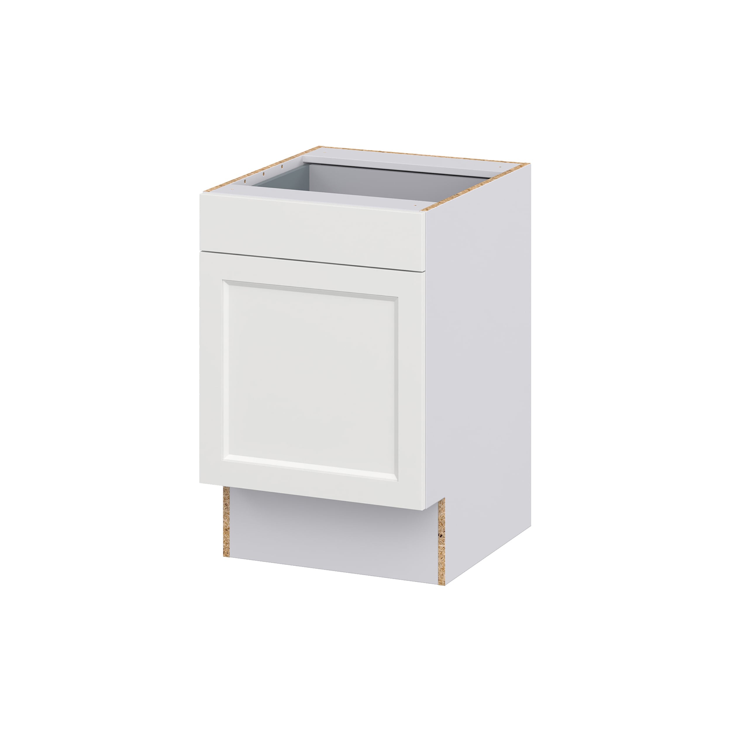 Hugo&Borg DSB21ADA(L/R)-RI Riviera 21-in W x 34.5-in H x 25-in D Bright White Base Fully assembled Cabinet (Recessed Panel Shaker)