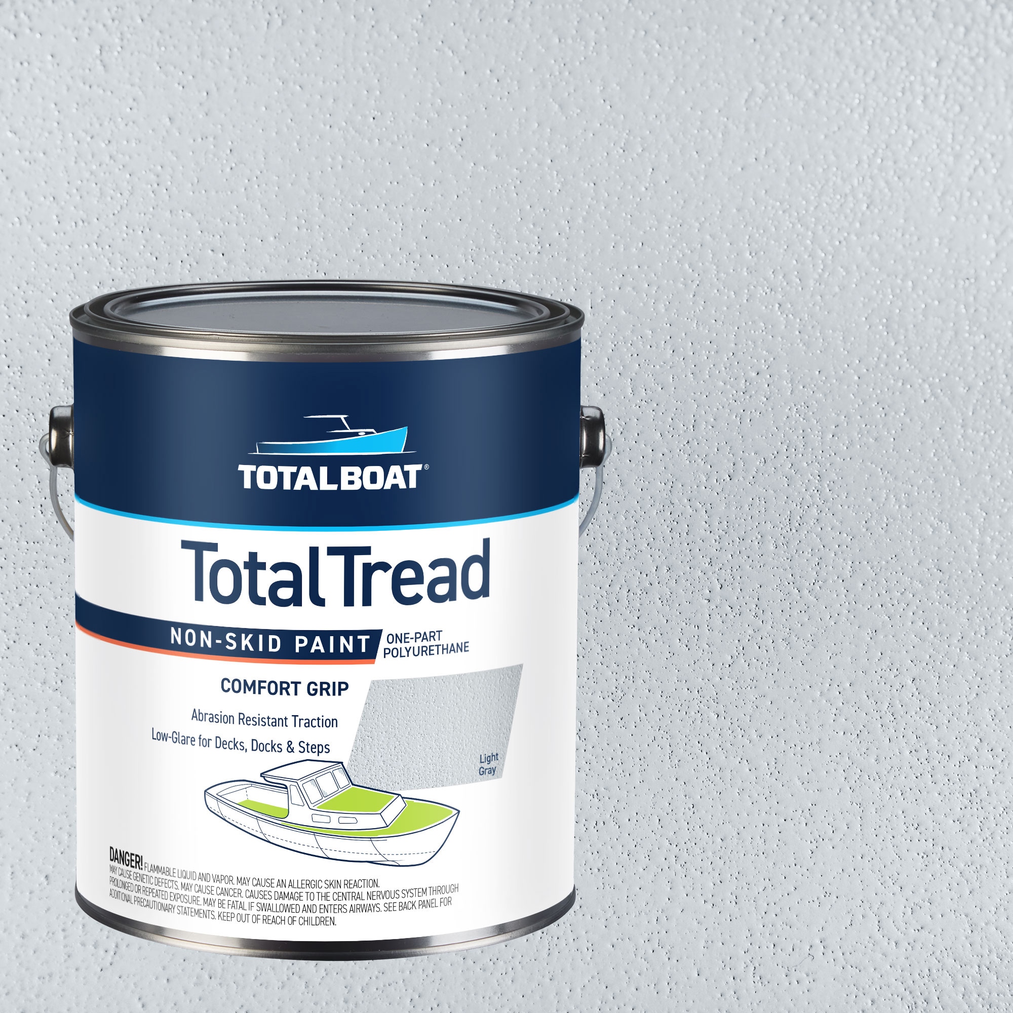 TotalBoat 520121 TotalTread Flat Light Gray Oil-based Marine paint ( 1-gallon )