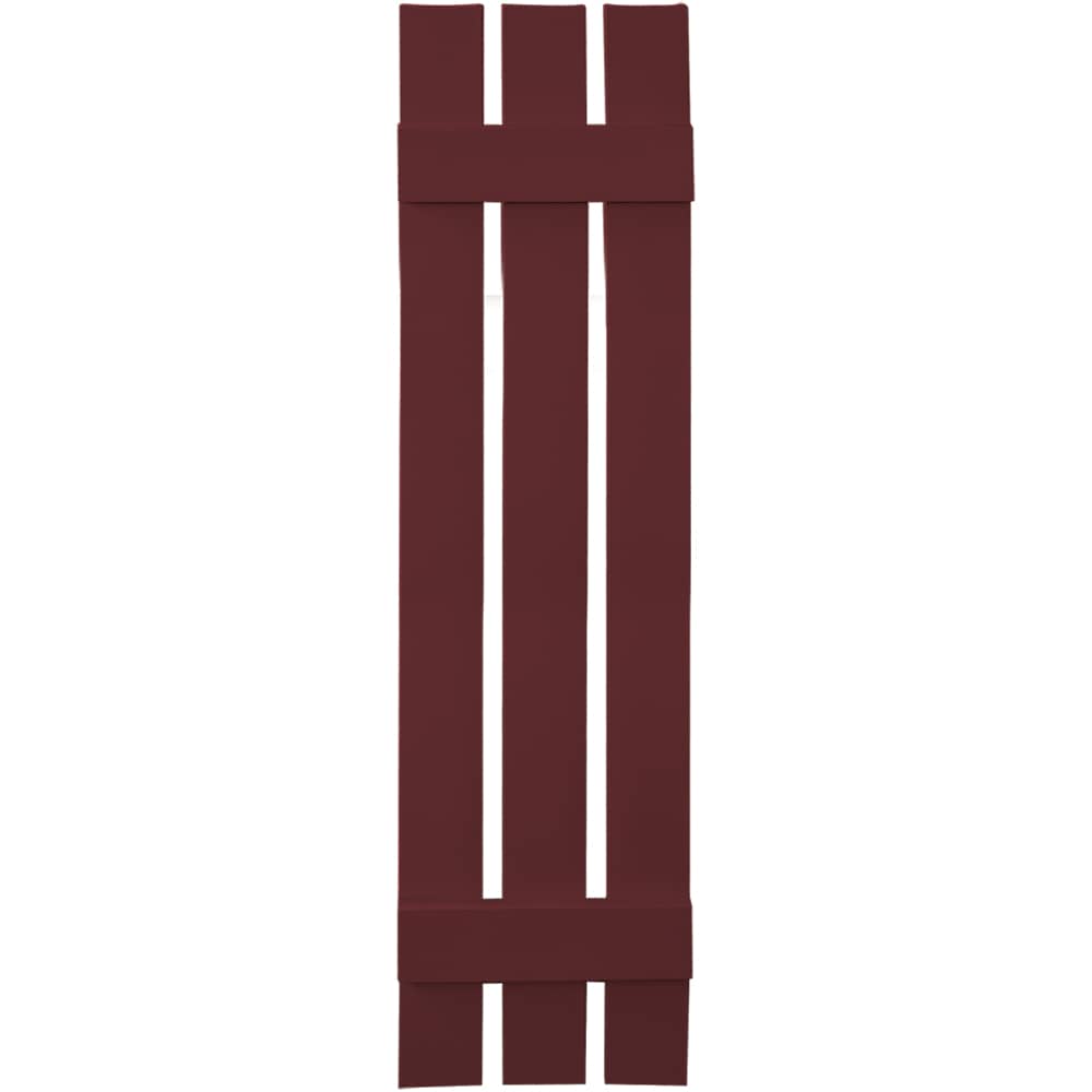 Vantage V5371251078 11.875-in W x 51-in H Wineberry Board and batten Spaced Exterior Shutters ( 1 -Pack )