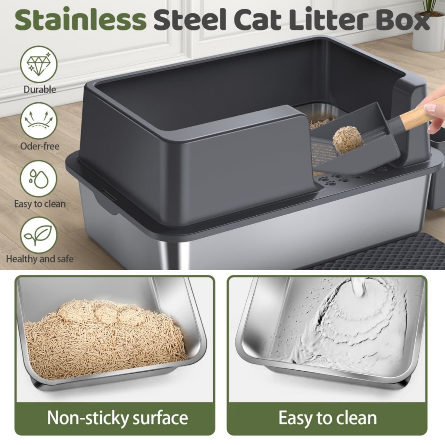 Gimars CLBMSP08-A Cat-Litter-Box - View #3