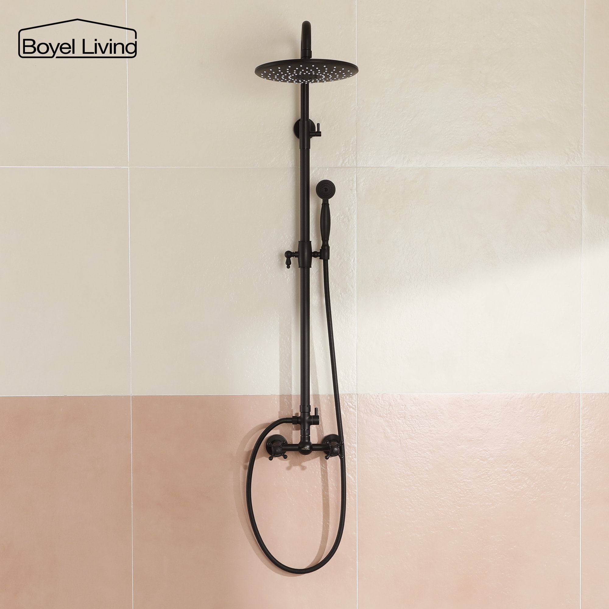 Clihome MS-BL-A3813-MB Showerhead-Bar-Panels - View #3