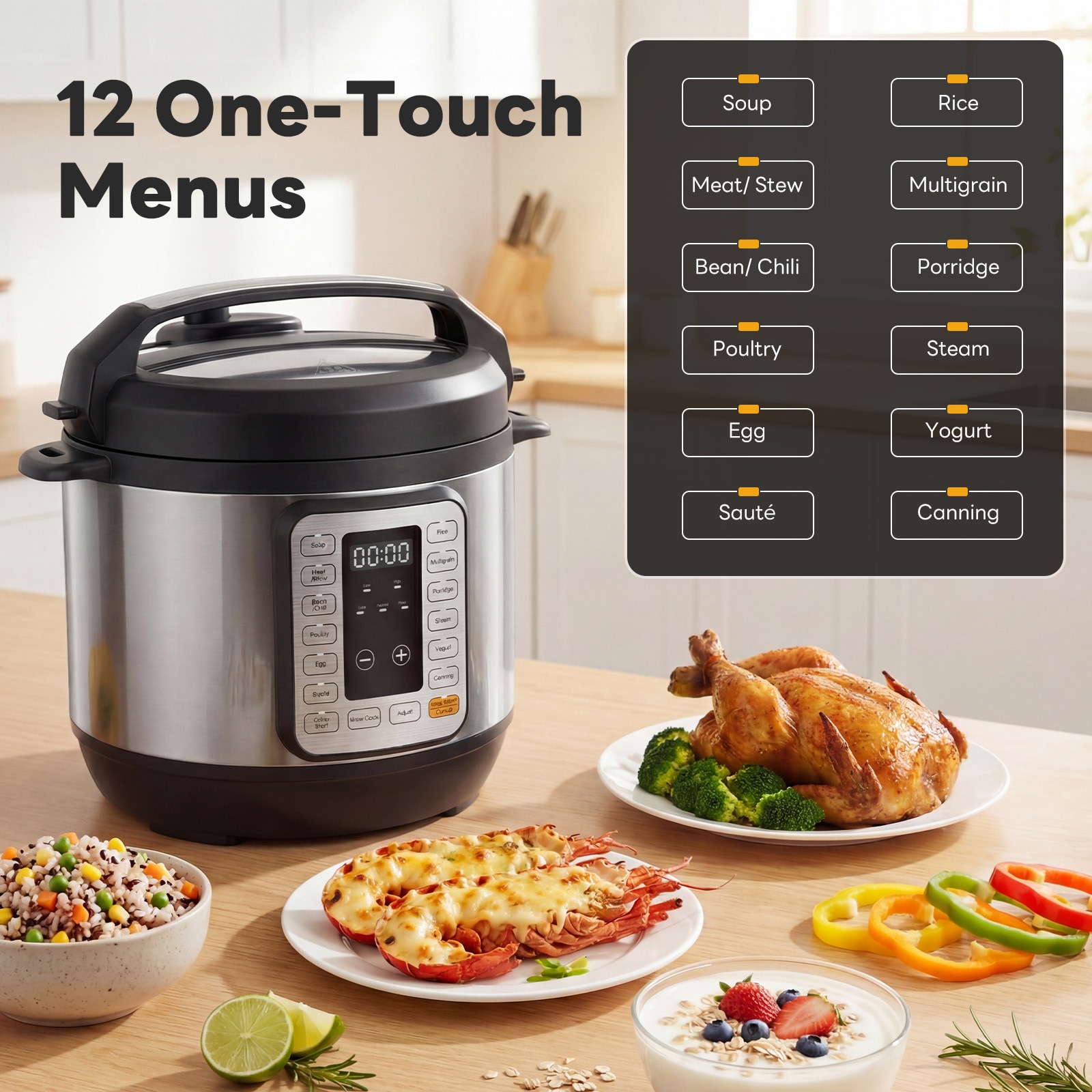 Sweetcrispy L-AH-YLG6JBD-6SR Electric-Pressure-Cookers - View #3
