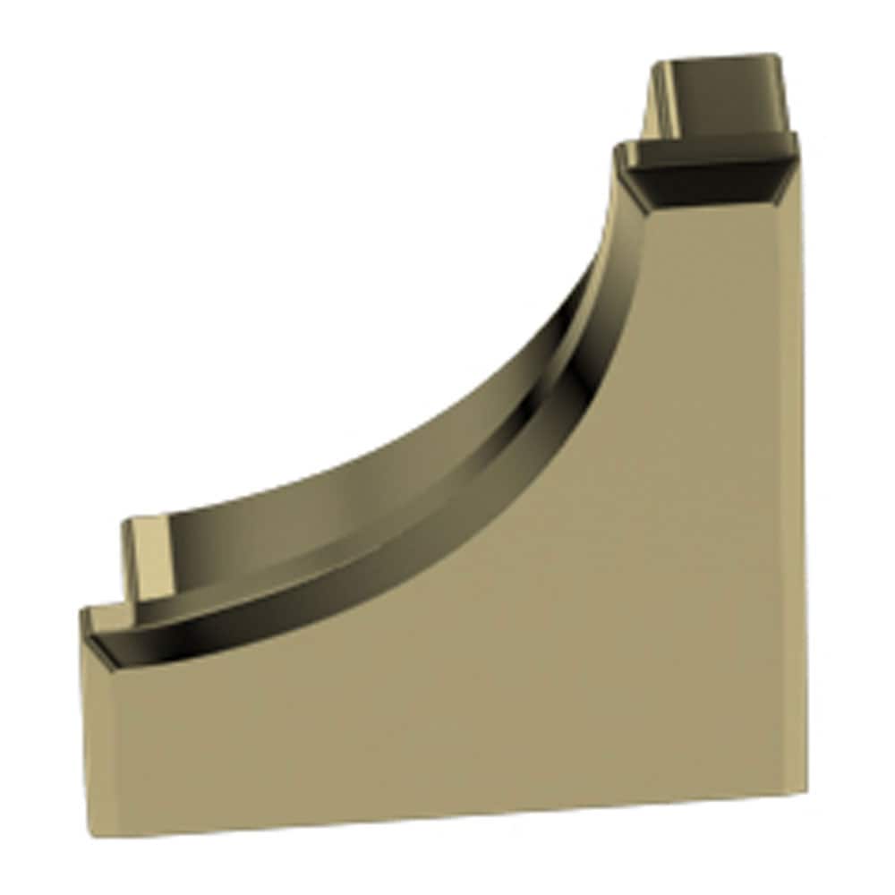 Schluter Systems E/AHK1S/AMG Dilex-AHK 0.563-in W x 0.5-in L Polished brass anodized aluminum Aluminum End caps Tile Edge Trim