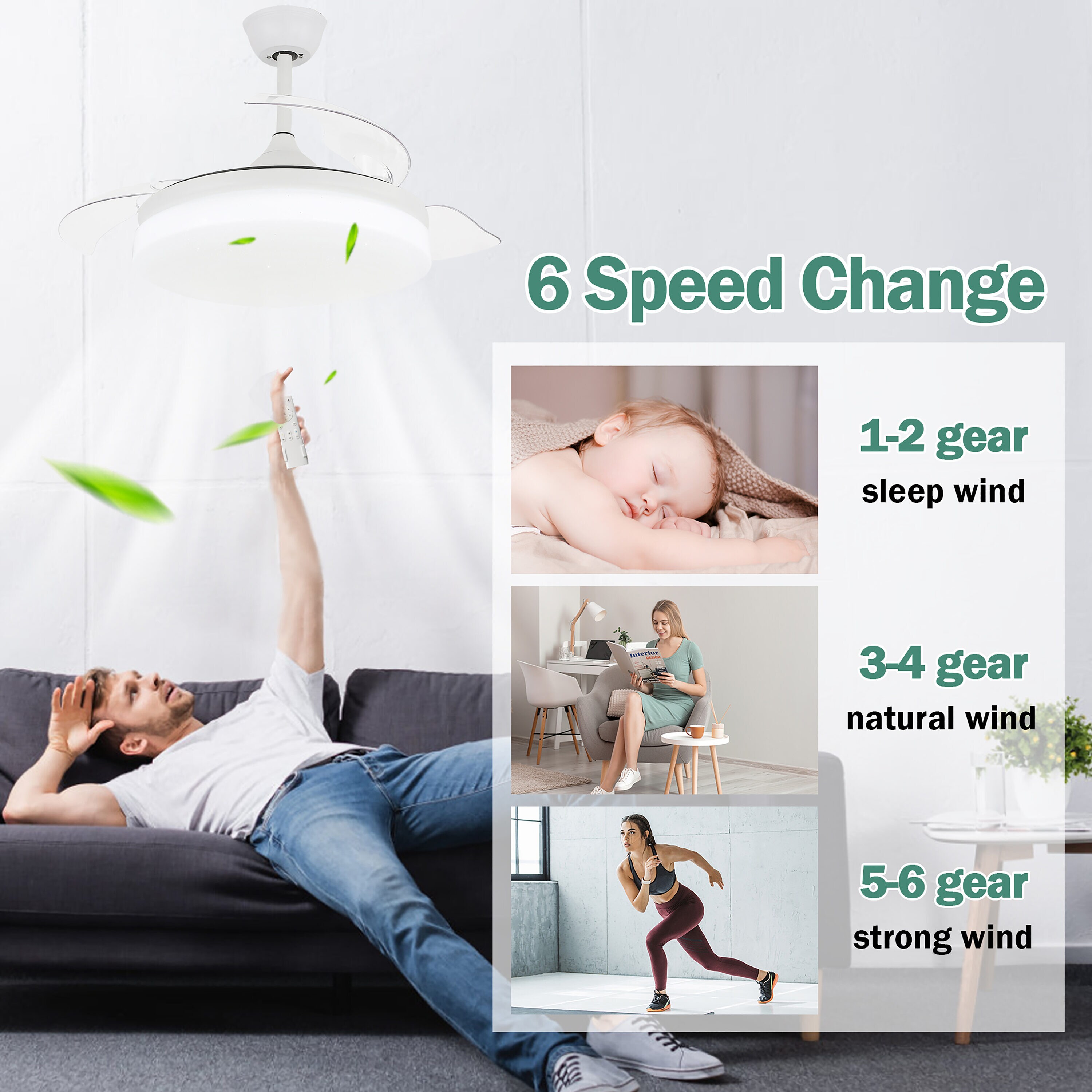 Cusp Barn DC4263-W Ceiling-Fans - View #4