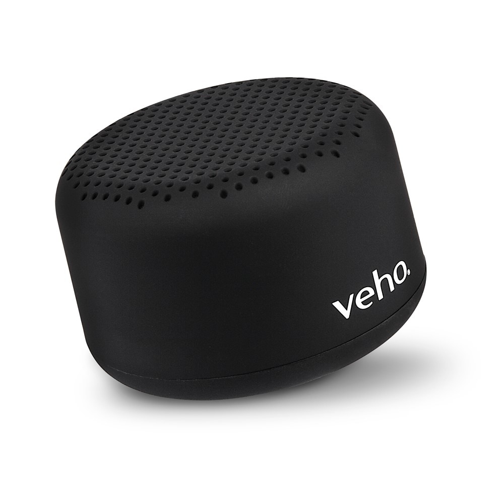 3.1-in 3-Watt Bluetooth Compatibility Indoor/Outdoor Portable Speaker in Black | - Veho VSS-303-M3-B