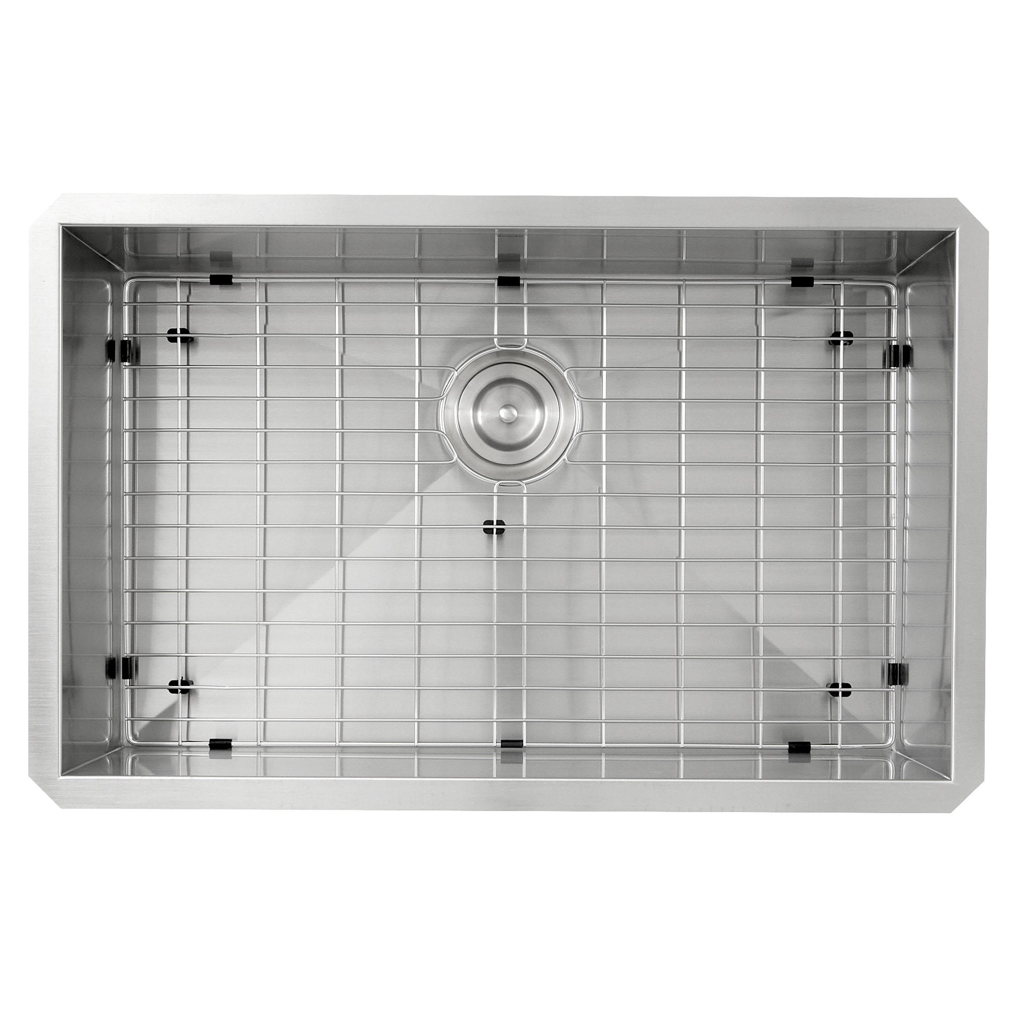 Nantucket Sinks ZR2818-16 Undermount 28-in x 16-in Satin Stainless Steel Single Bowl Kitchen Sink