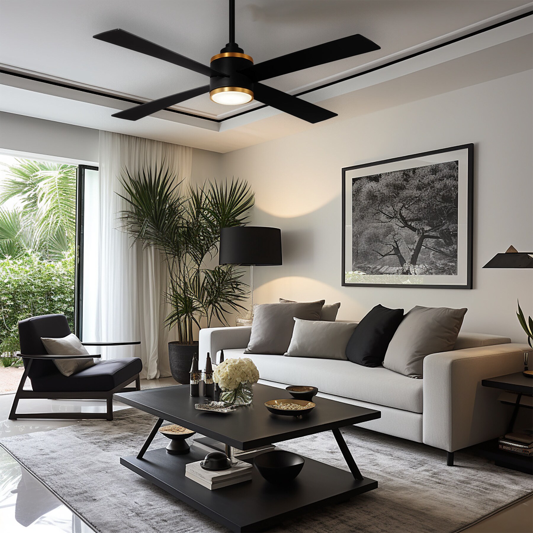 Minka Aire F796L-CL/SBR Ceiling-Fans - View #3