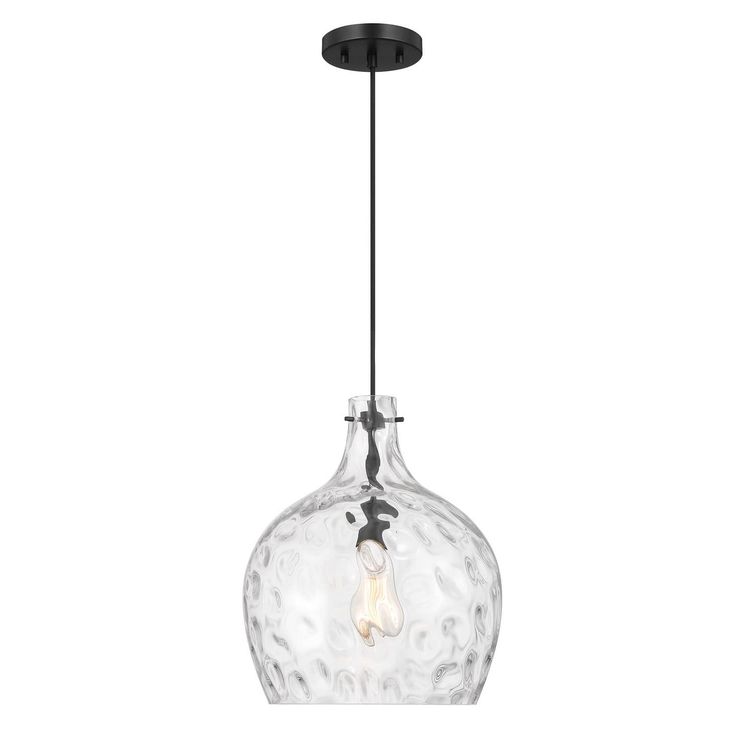 Trade Winds Lighting TW74805MBK 1-Light Pendant from nan Collection in Matte Black