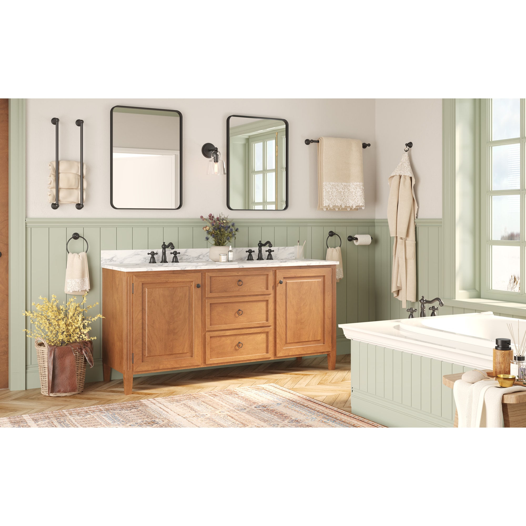 FORIOUS LL19103B4A Decorative-Bath-Hardware-Kits - View #2
