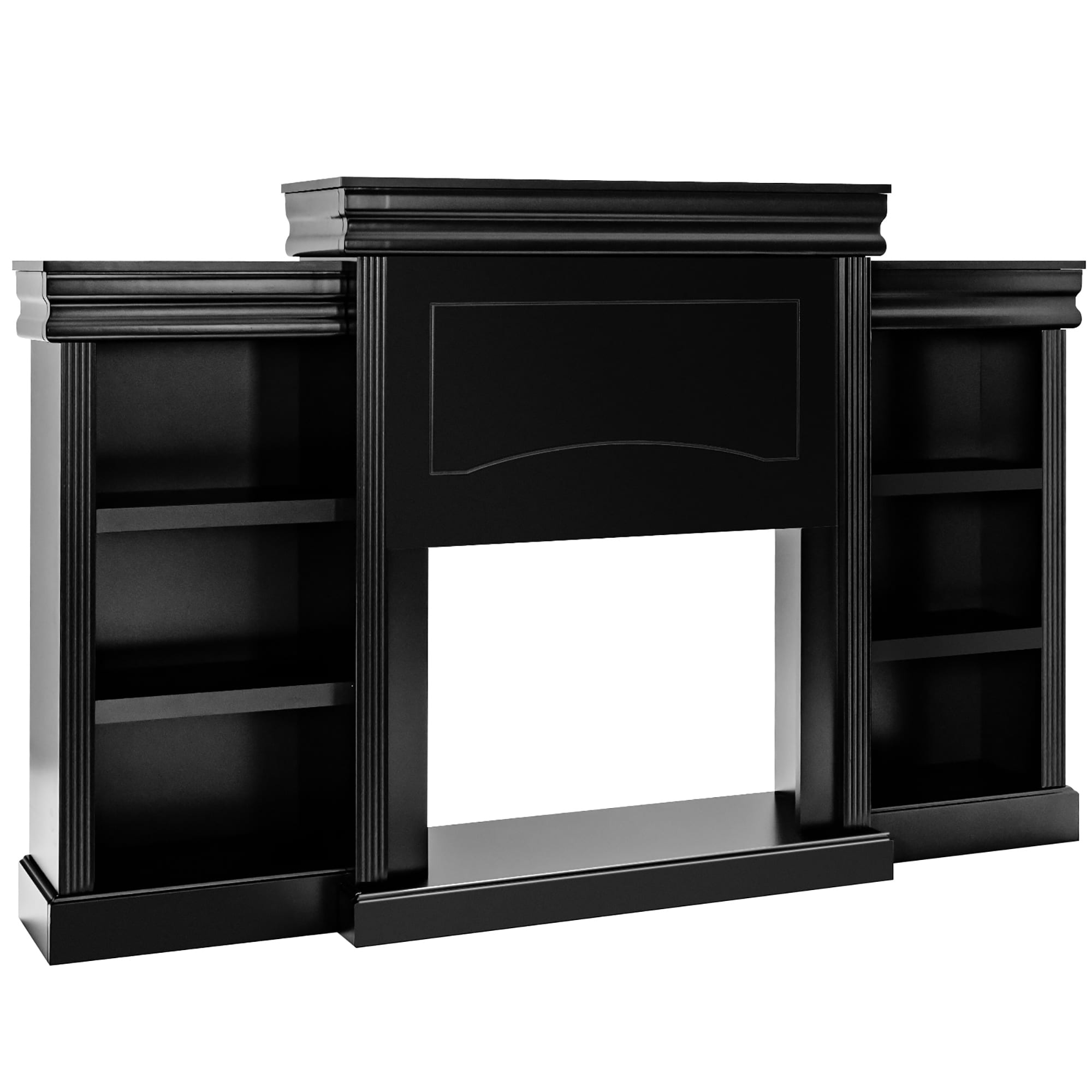 Costway SXL00058 Modern/Contemporary Black TV stand Integrated TV Mount ( Accommodates TVs up to 40-in )