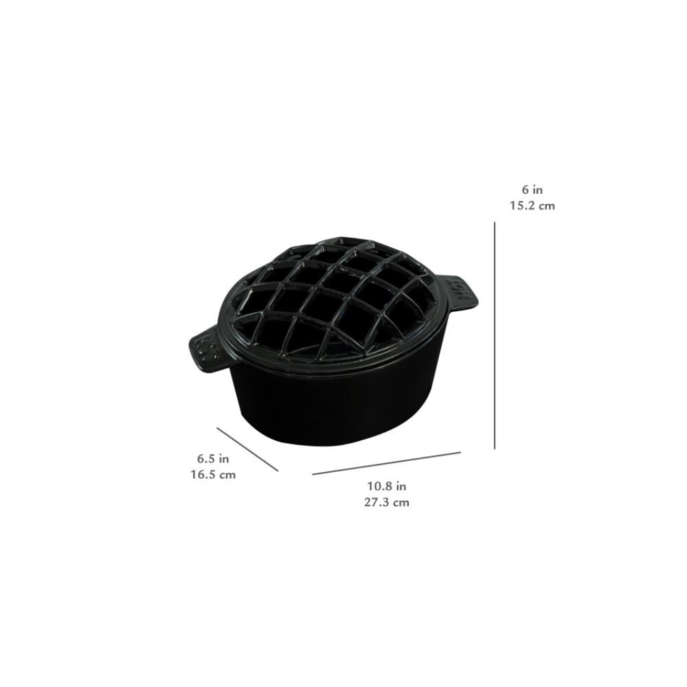 US Stove Company Black Lattice Steamer - 1 Quart Capacity - Cast Iron -  Fireplace Humidifier in the Fireplace Accessories department at